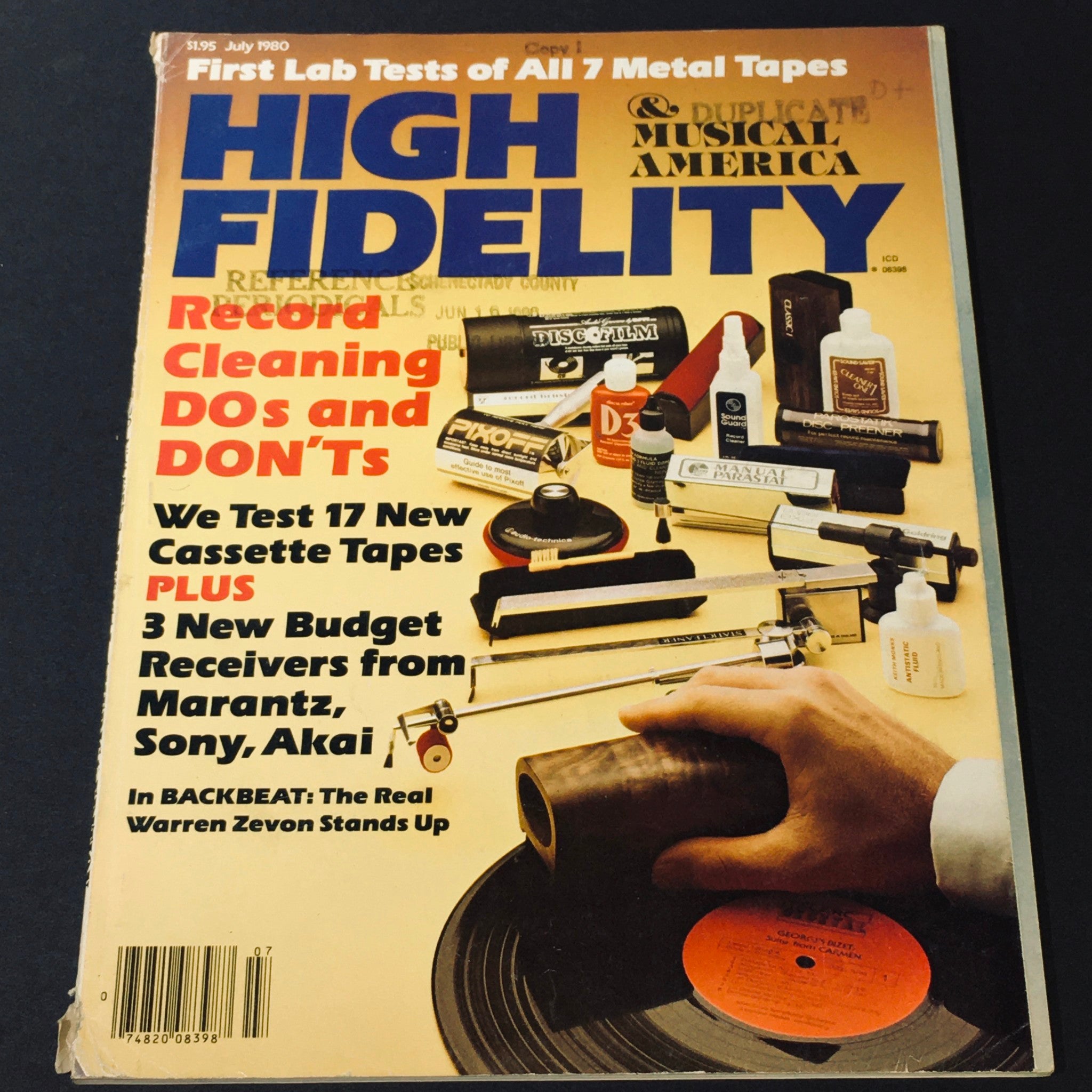 VTG High Fidelity Magazine July 1980 - The Real Warren Zevon Stands Up