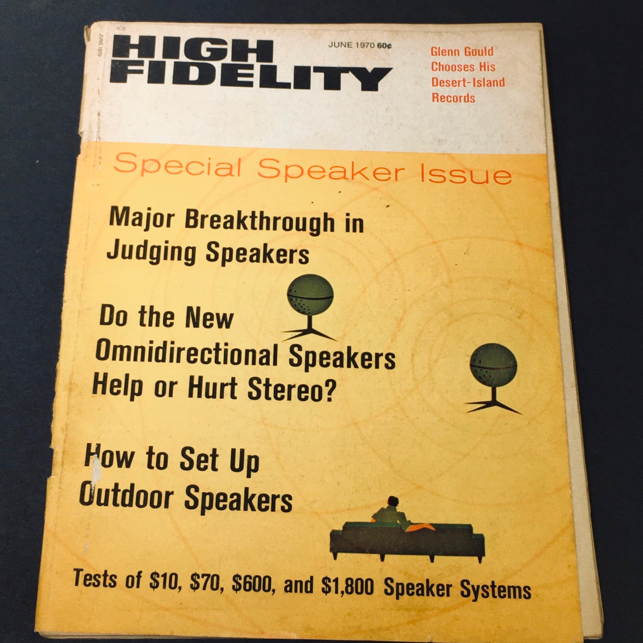 VTG High Fidelity Magazine June 1970 - Glenn Gould Chooses Desert-Island Records