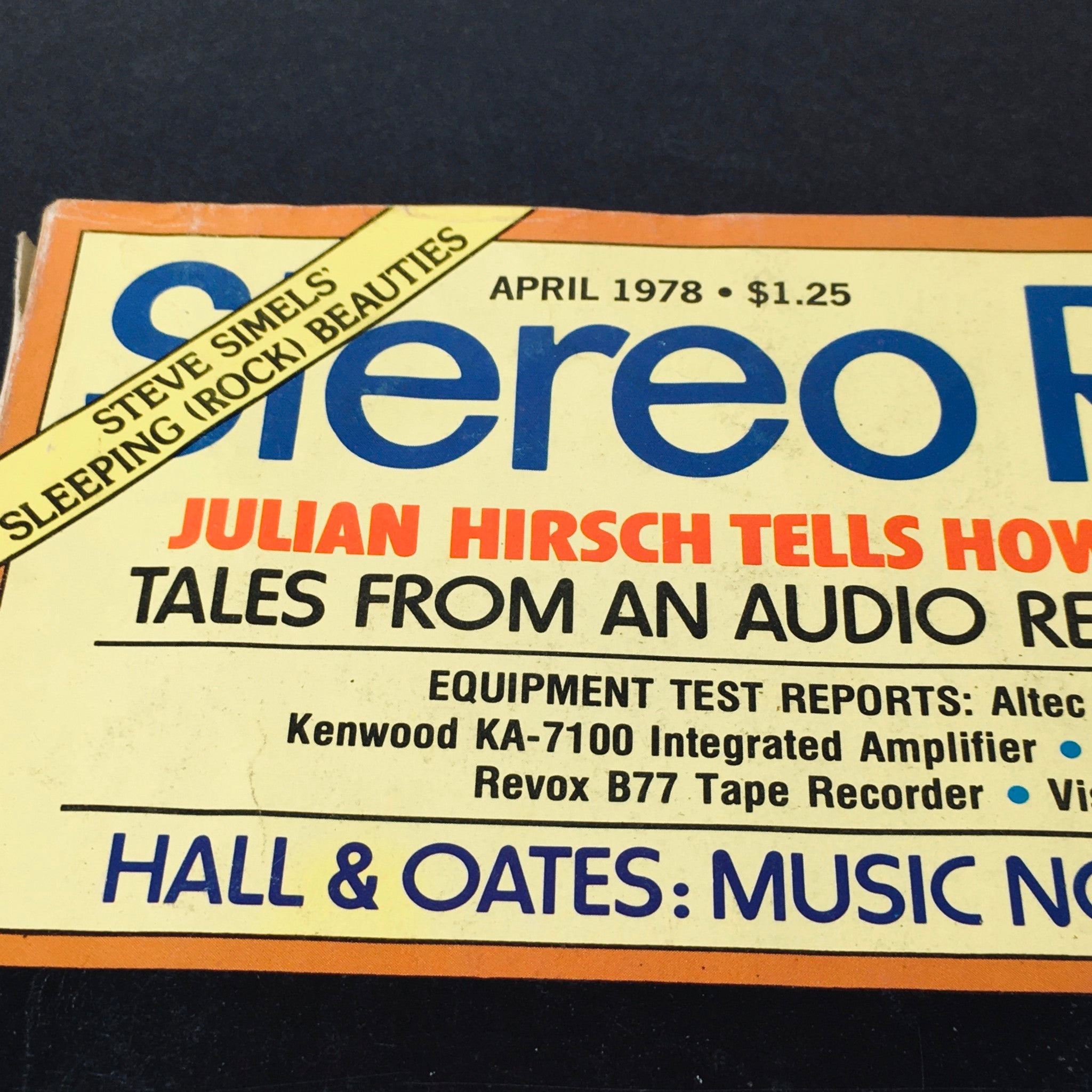 VTG Stereo Review Magazine April 1978 - Hole & Oates Music No Pigeonhole Fits