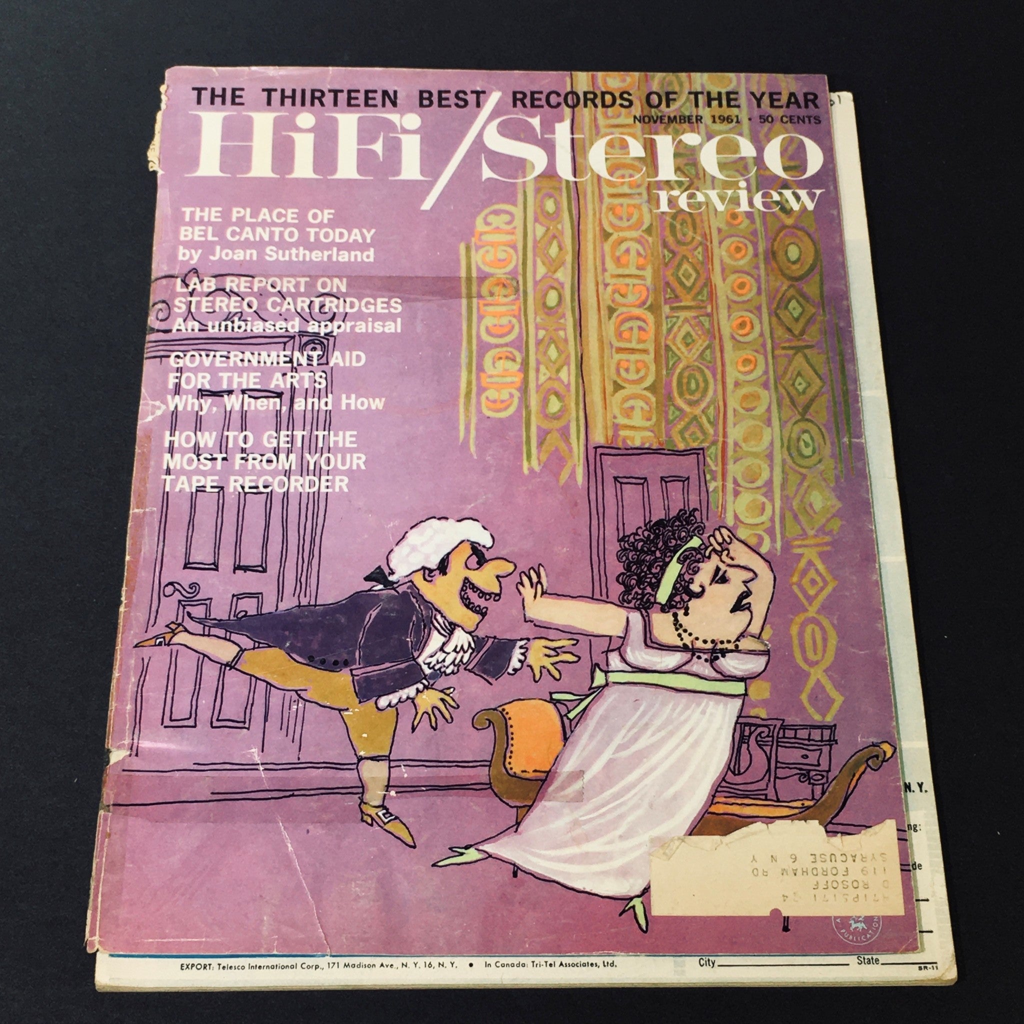 VTG HiFi Stereo Review Magazine November 1961 - The Place of Bel Canto Today