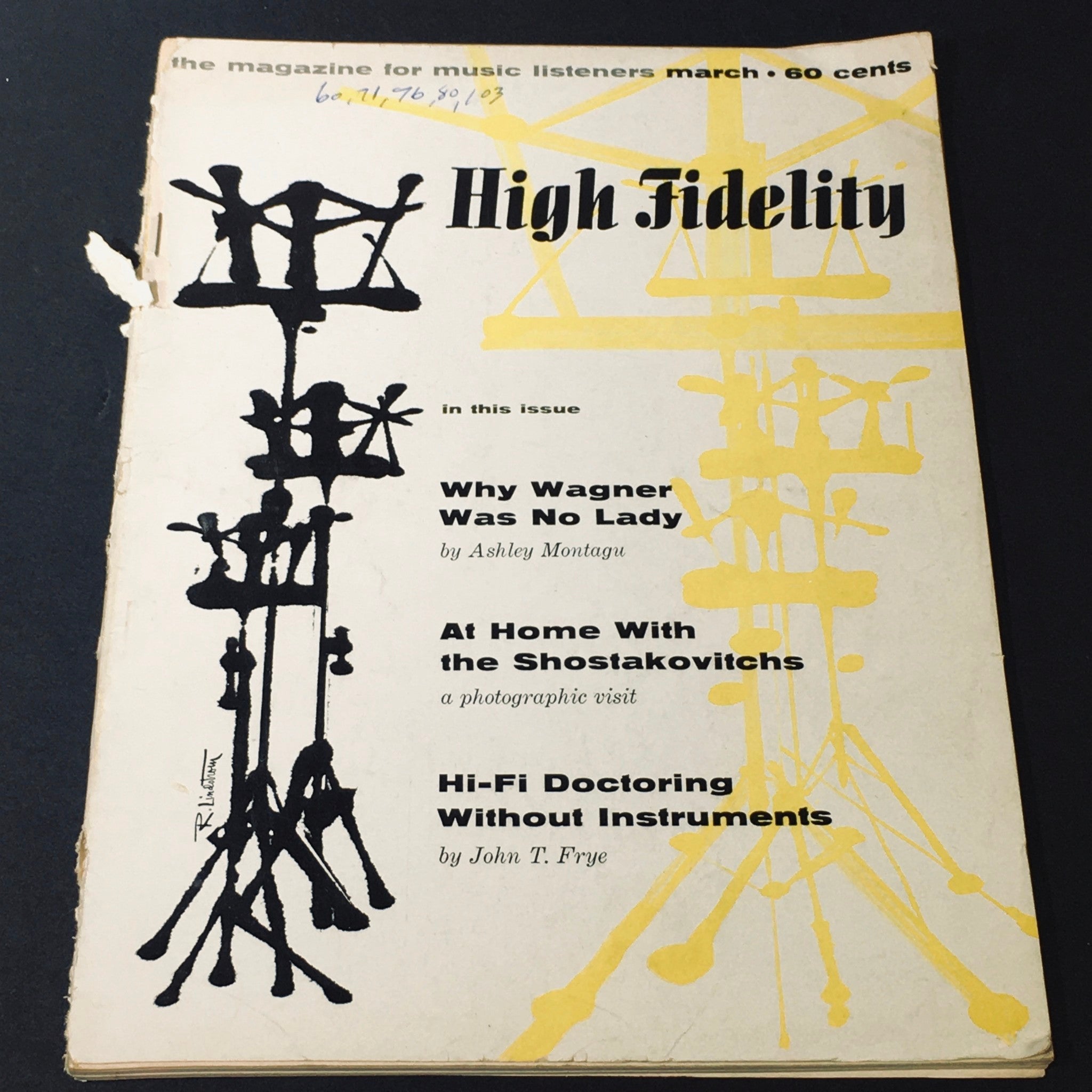 VTG High Fidelity Magazine March 1960 - At Home With The Shostakovitchs