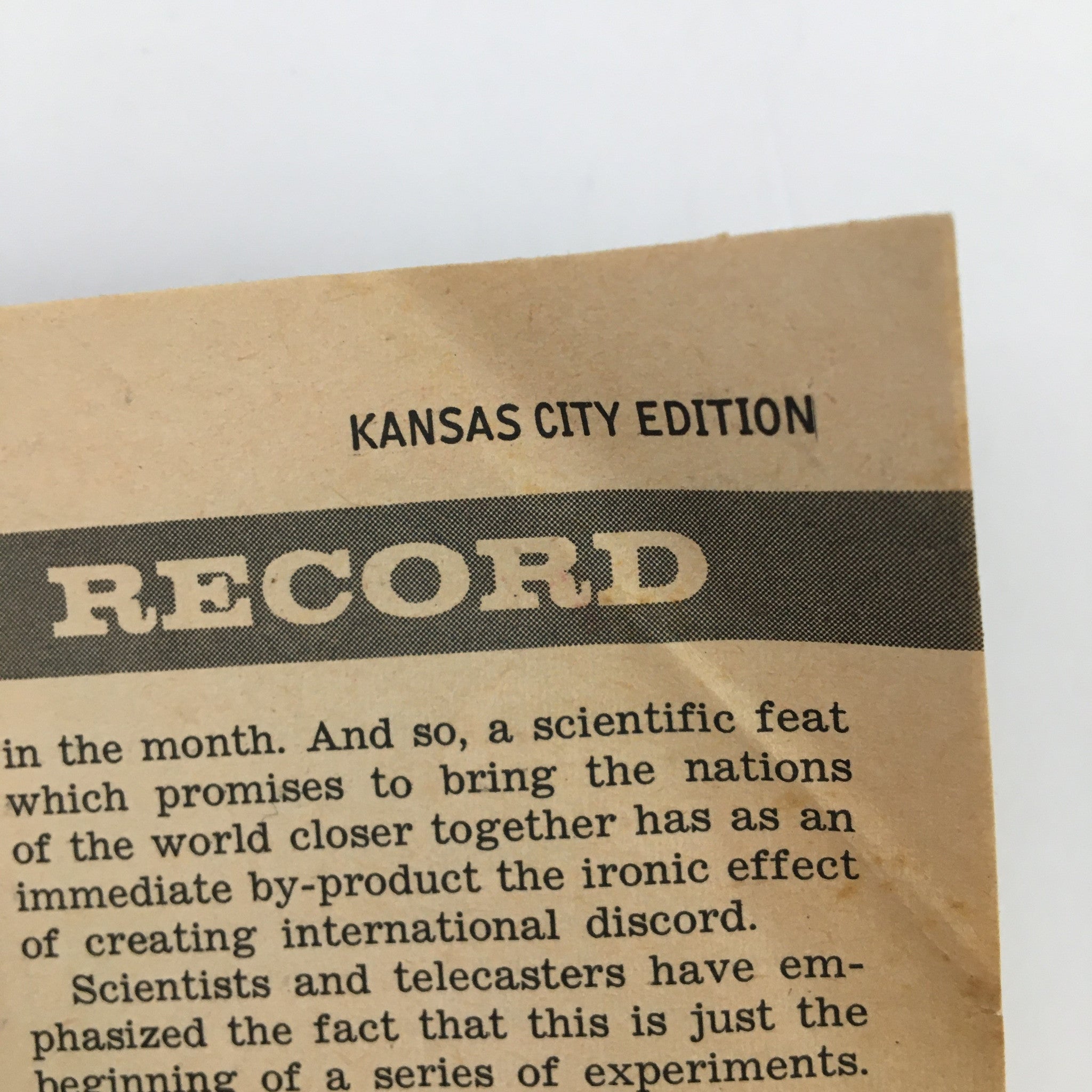 Close-up of the Kansas City Edition header from TV Guide Magazine July 21 1962, emphasizing its local relevance and vintage typography.