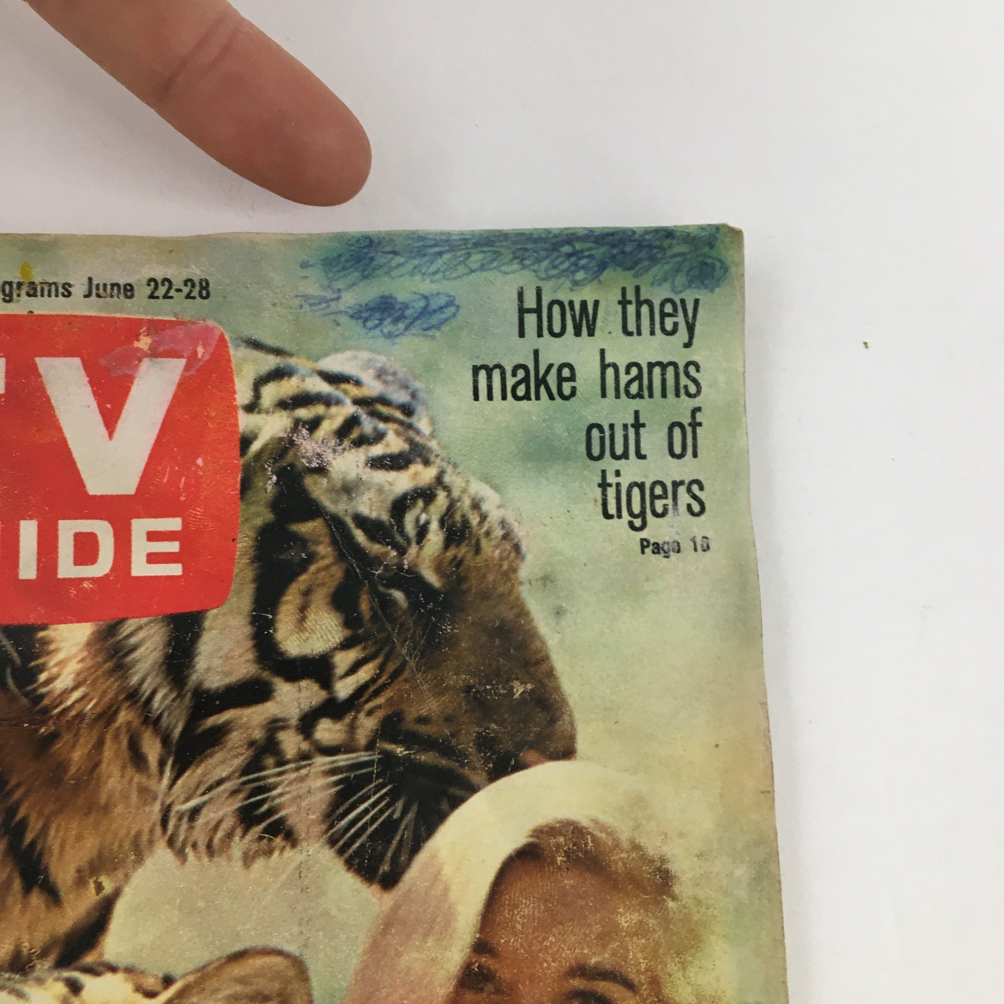 TV Guide Magazine June 22 1968 Toni Helfer Make Hams Out of Tiger L.A. Edition