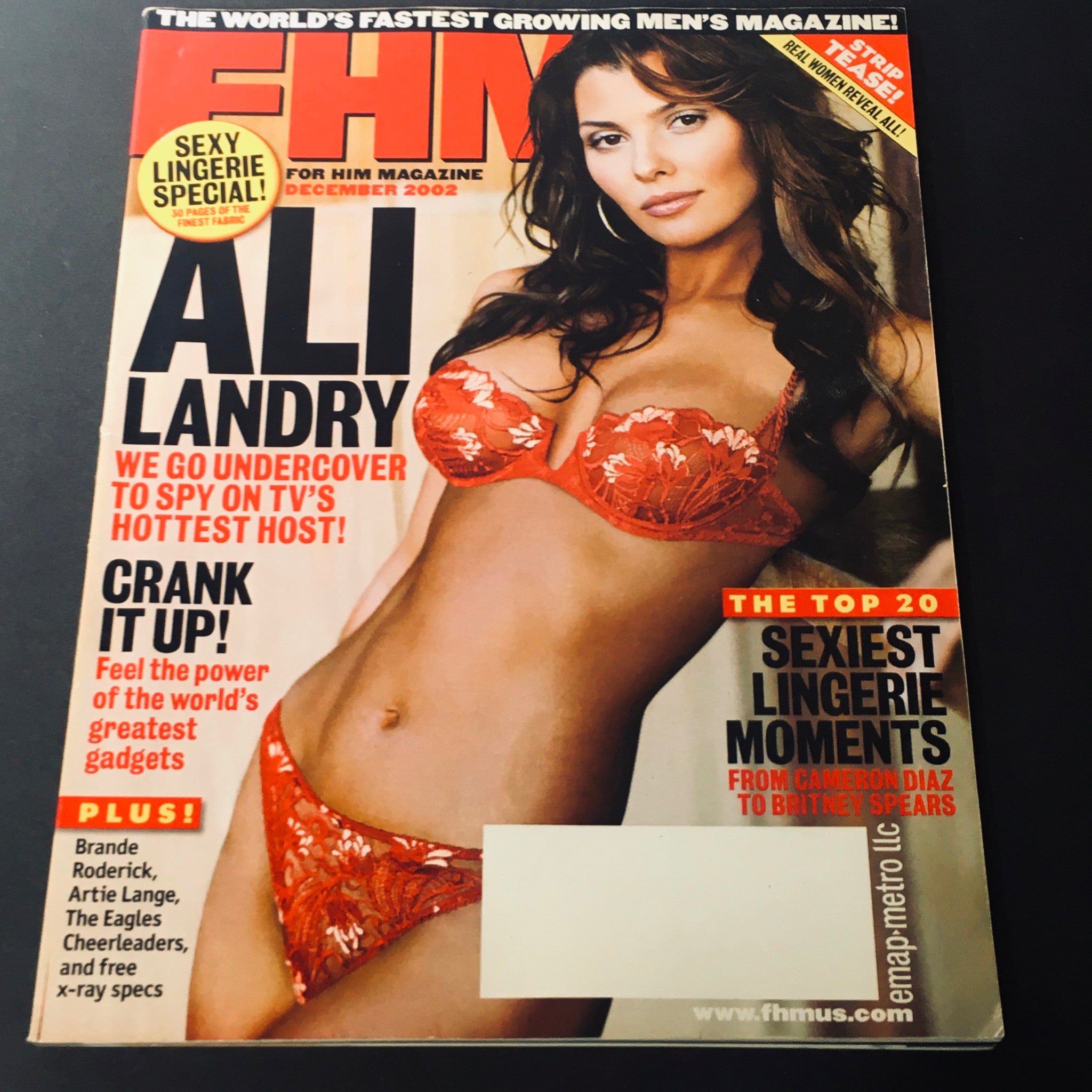 FHM Magazine December 2002 - Ali Landry Hottest TV Host / Brande Roderick