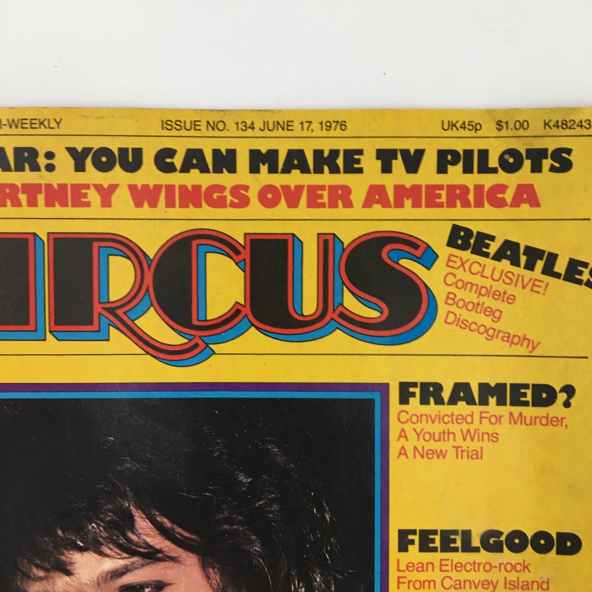 Circus Magazine June 17 1976 Aerosmith's Vocals Steven Tyler No Label