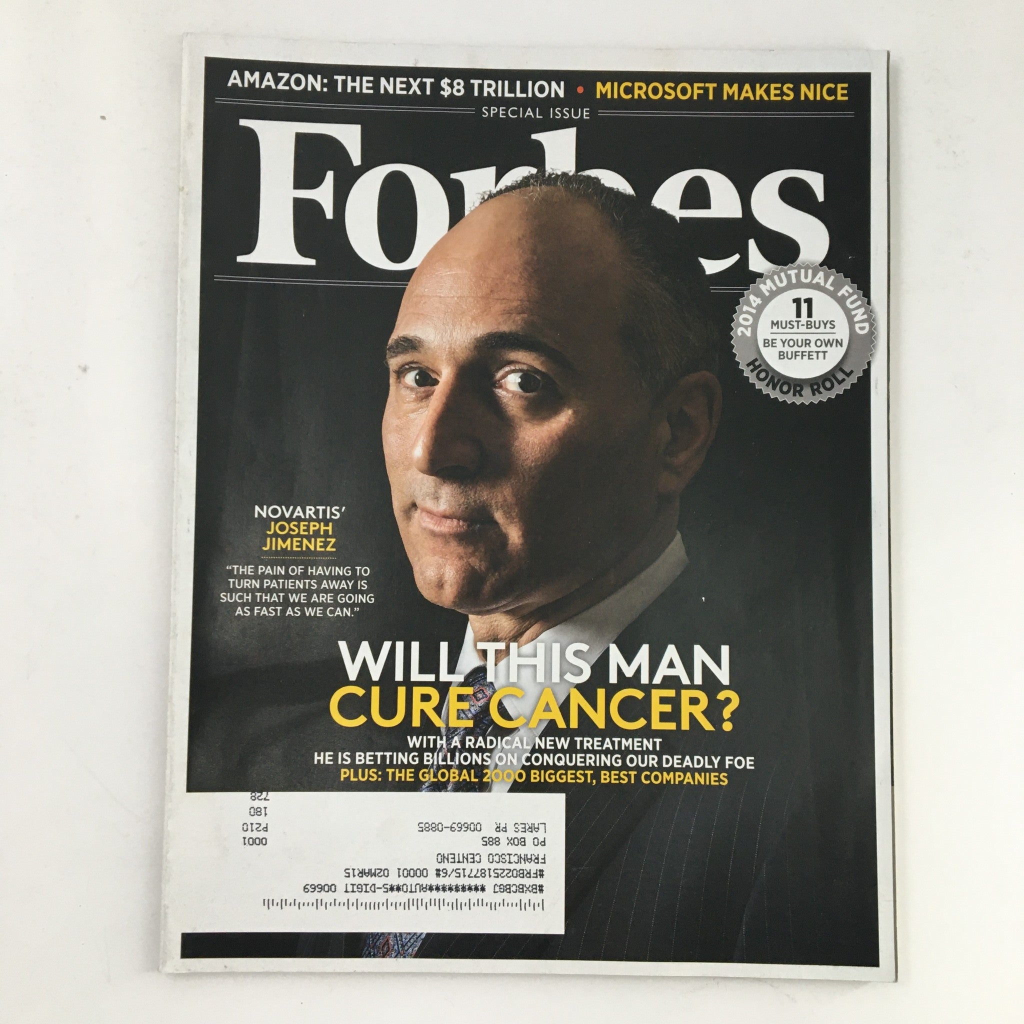 Forbes Magazine May 26 2014 Swiss Pharmaceutical SEO Novartis' Joseph Jimenez