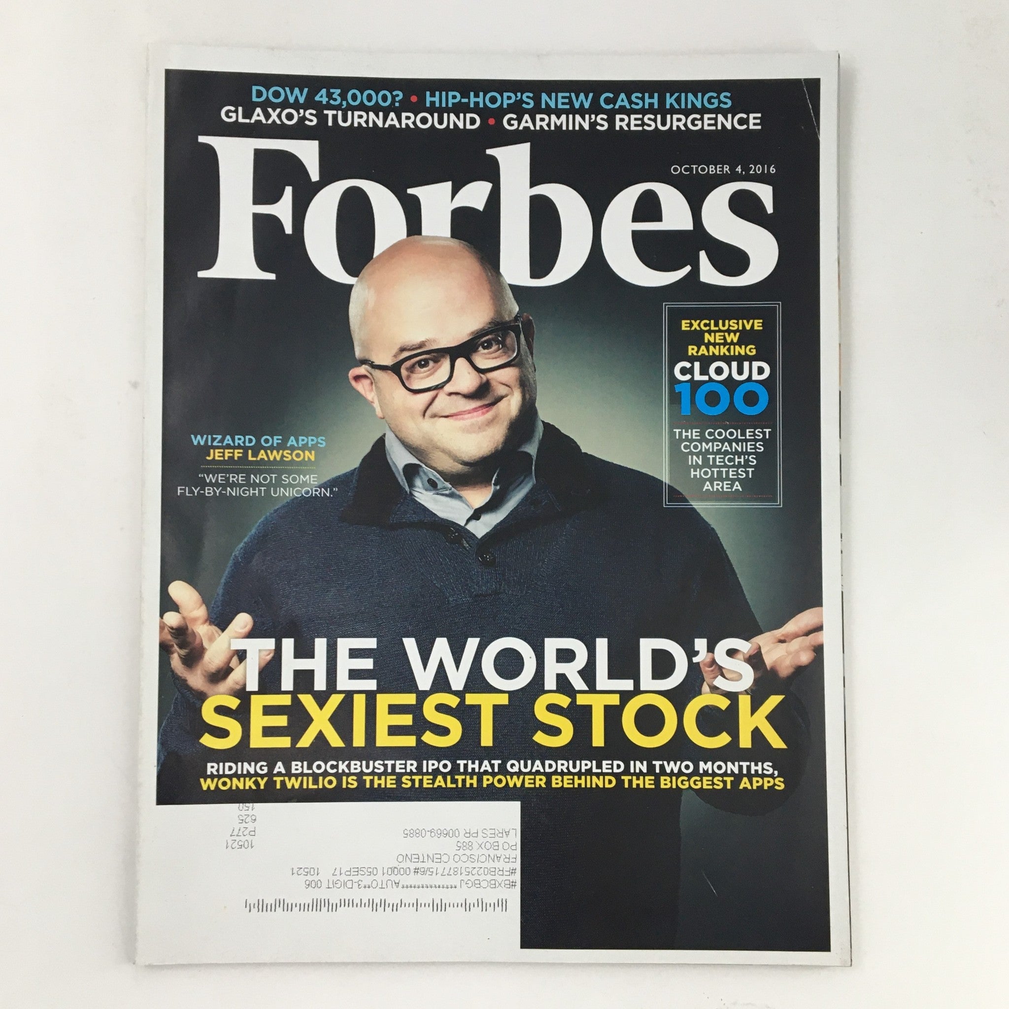 Forbes Magazine October 4 2016 Wizard of Apps Jeff Lawson & Wonky Twilio