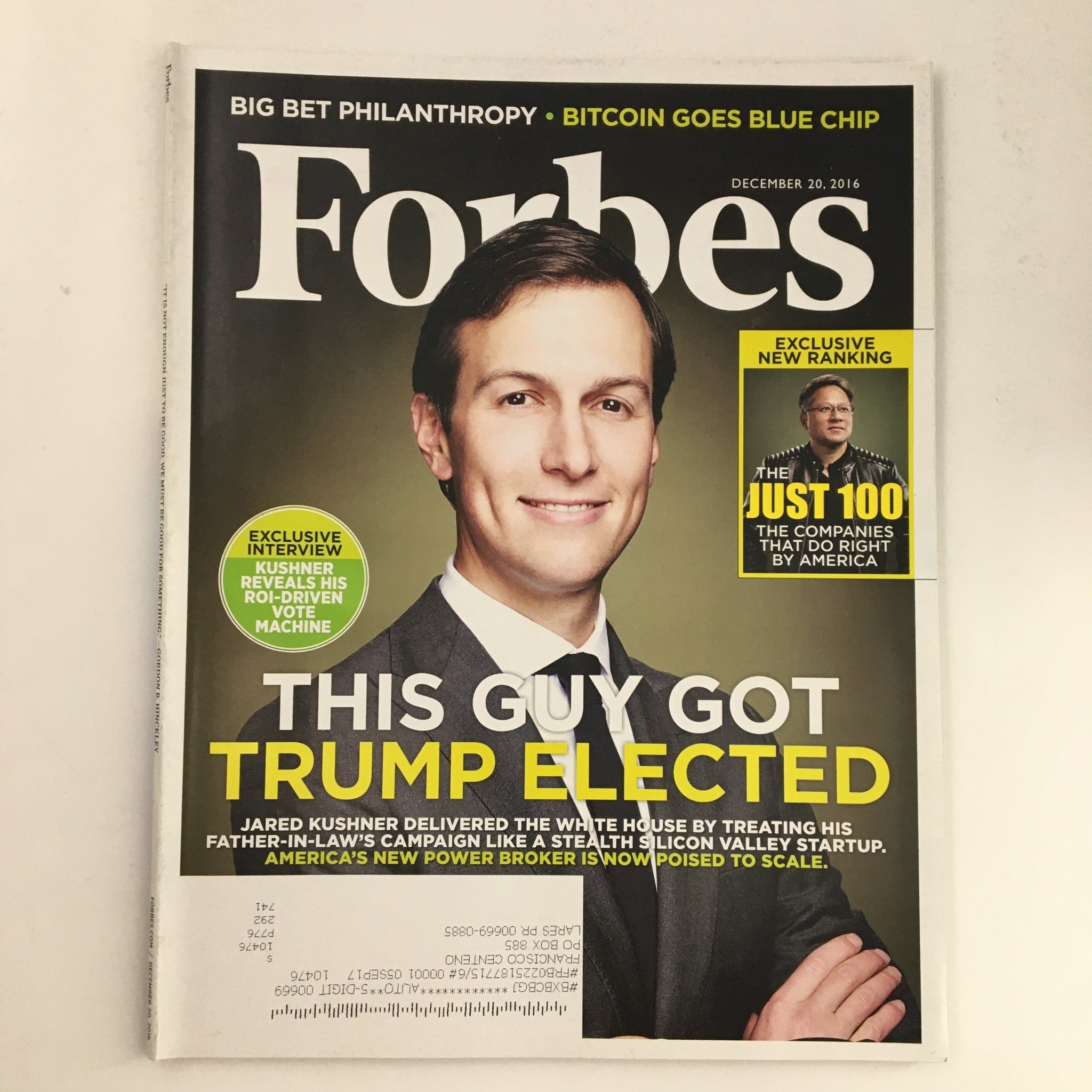 Forbes Magazine December 20 2016 Jared Kushner Got Donald Trump Elected