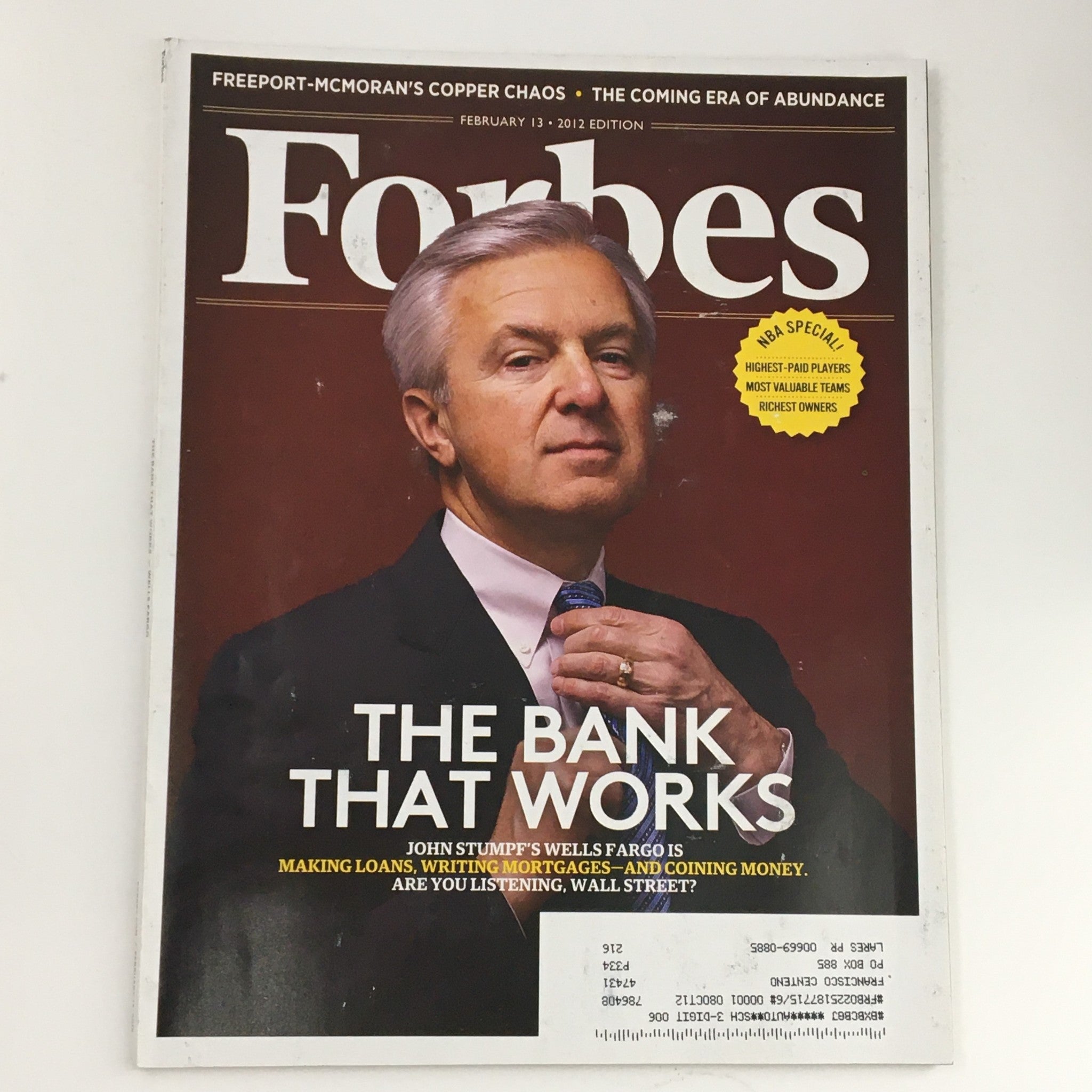 Forbes Magazine February 13 2012 The Bank That Works with John Stumpf