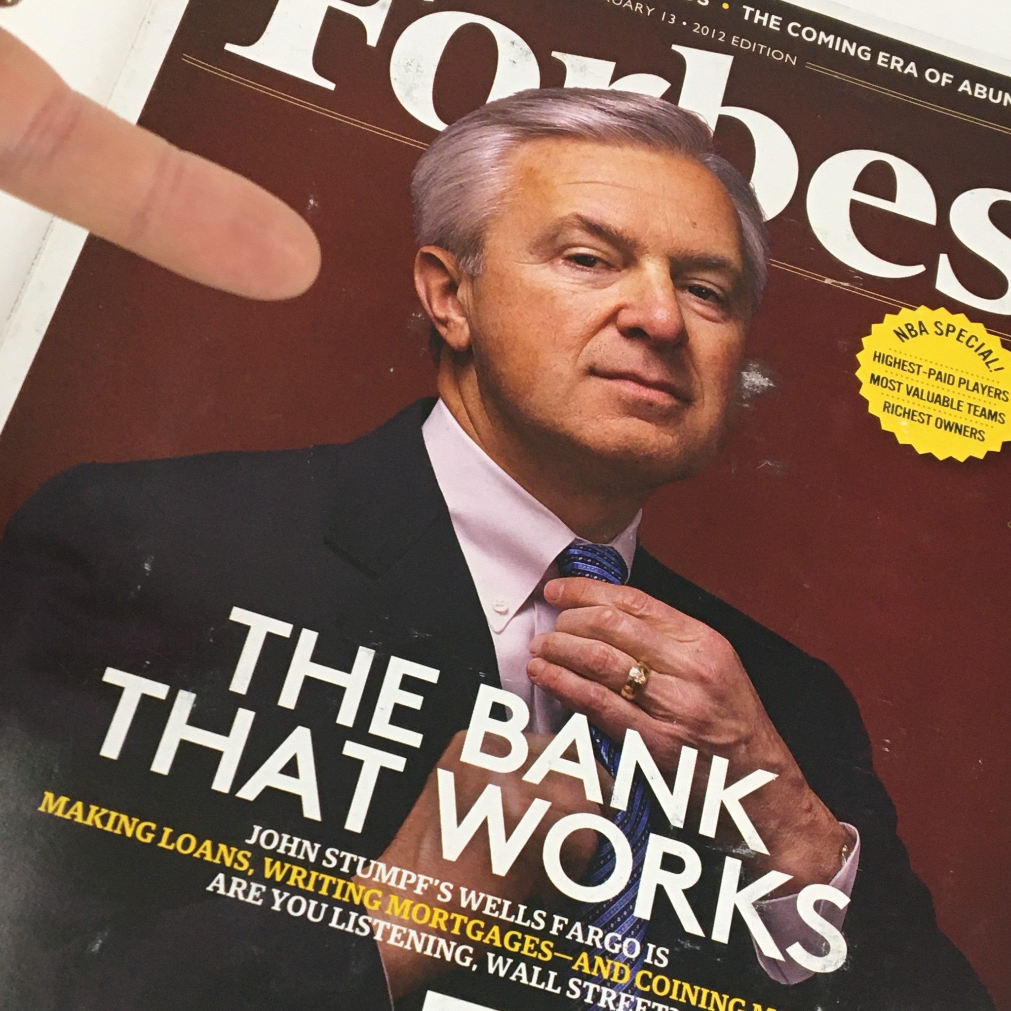 Forbes Magazine February 13 2012 The Bank That Works with John Stumpf