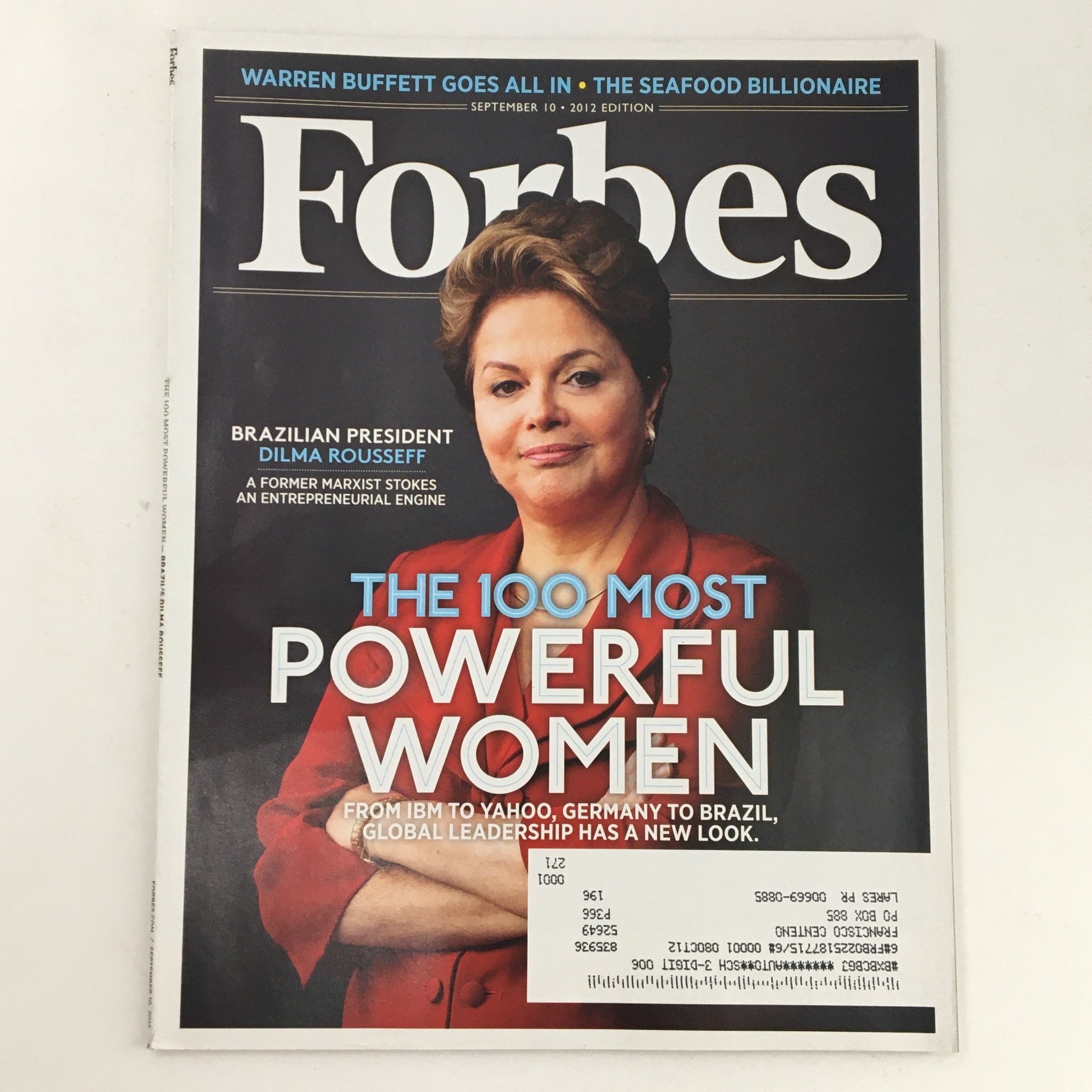 Forbes Magazine September 30 2012 Brazilian President Dilma Rousseff VG