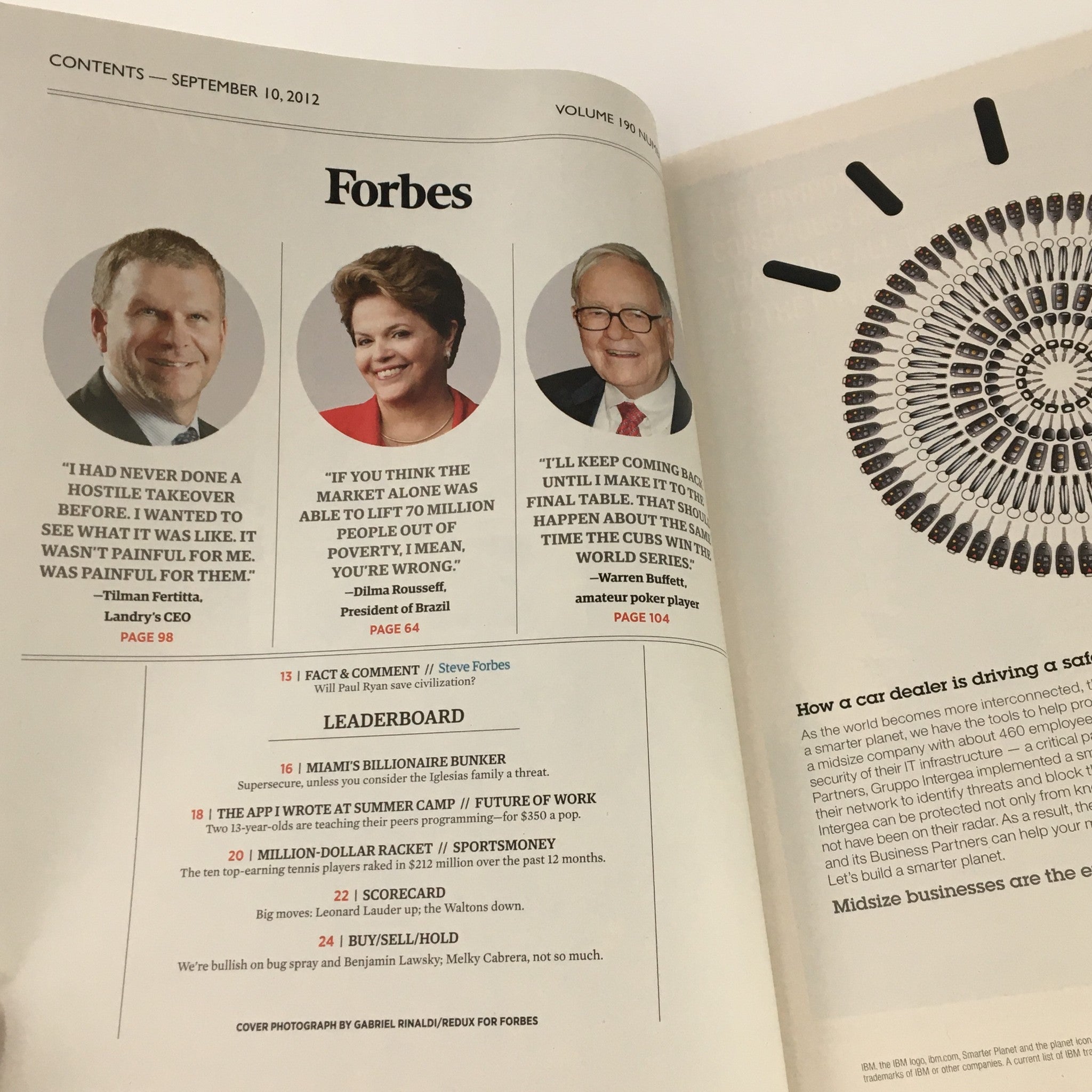 Forbes Magazine September 30 2012 Brazilian President Dilma Rousseff VG