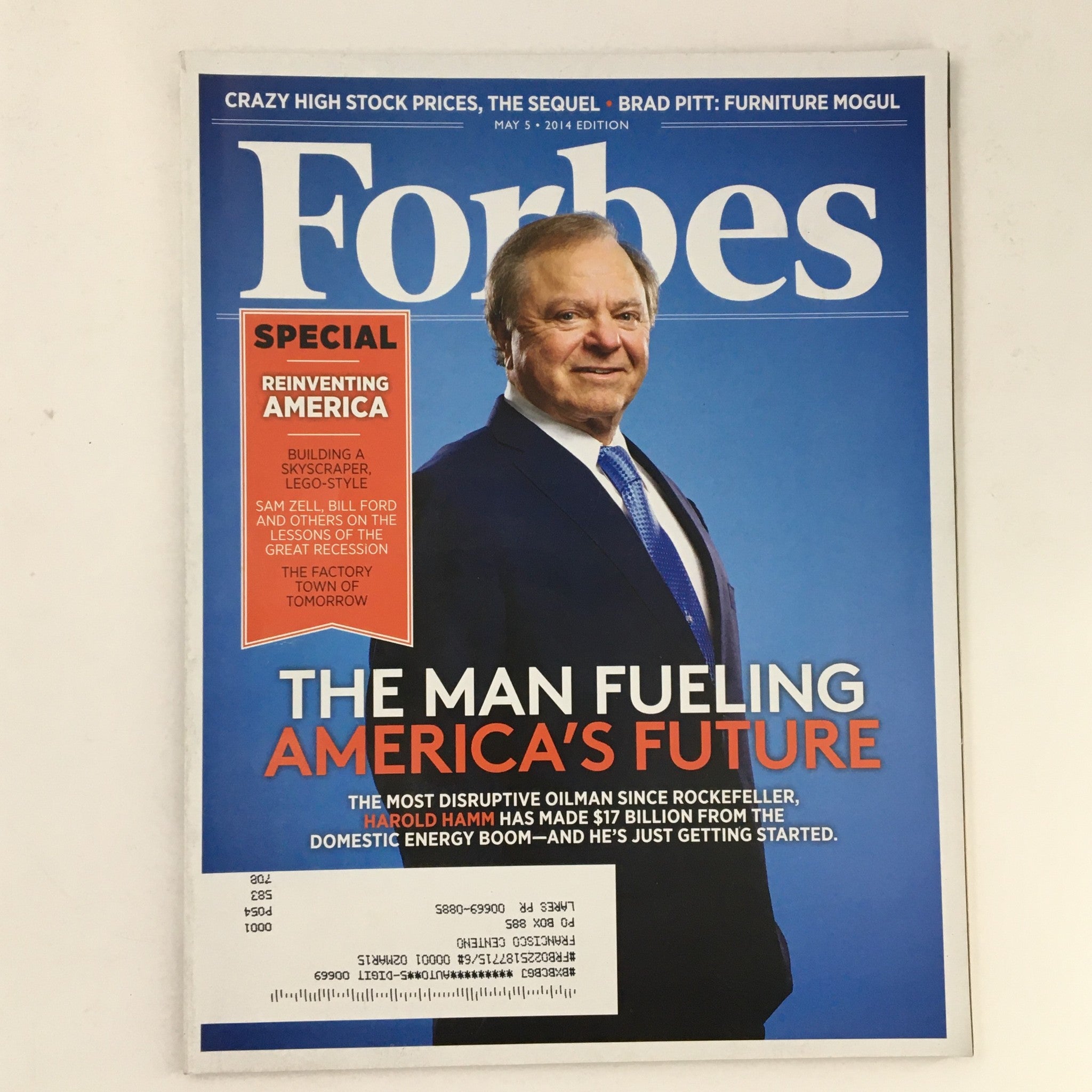 Forbes Magazine May 5 2014 The Most Disruptive Oilman Harold Hamm VG