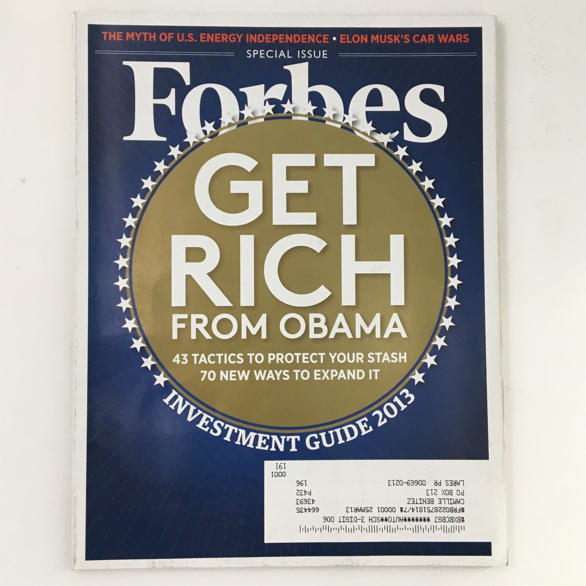 Forbes Magazine December 10 2012 Get Rich From Barack Obama VG