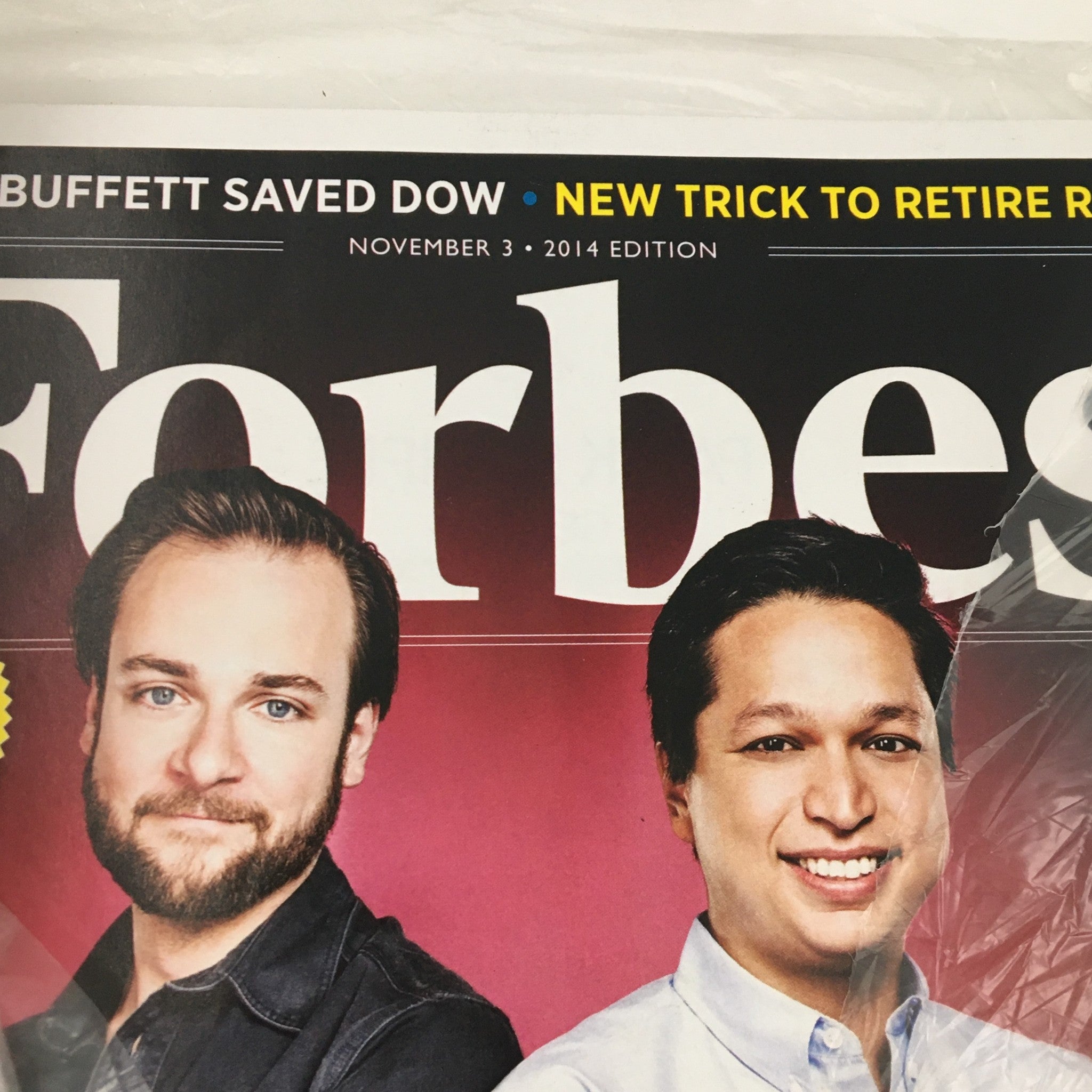 Forbes Magazine November 3 2014 Evan Sharp & Ben Silbermann Social Media Mad Men