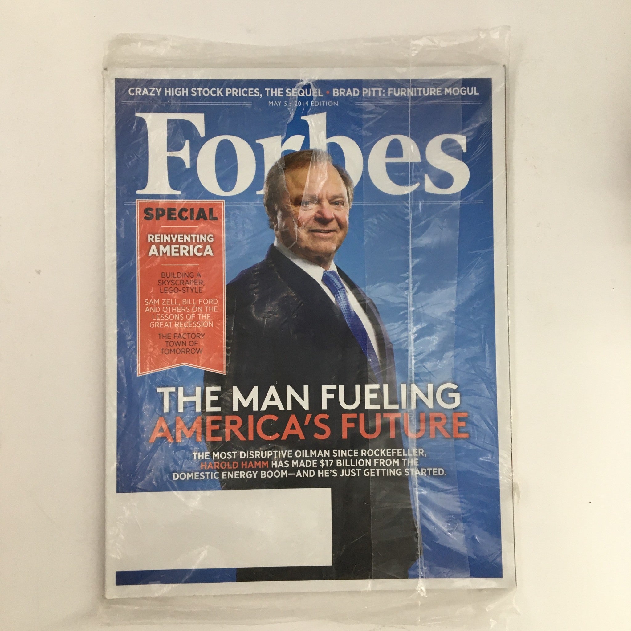 Forbes Magazine May 5 2014 Harold Mann Fueling America's Future Sealed VG