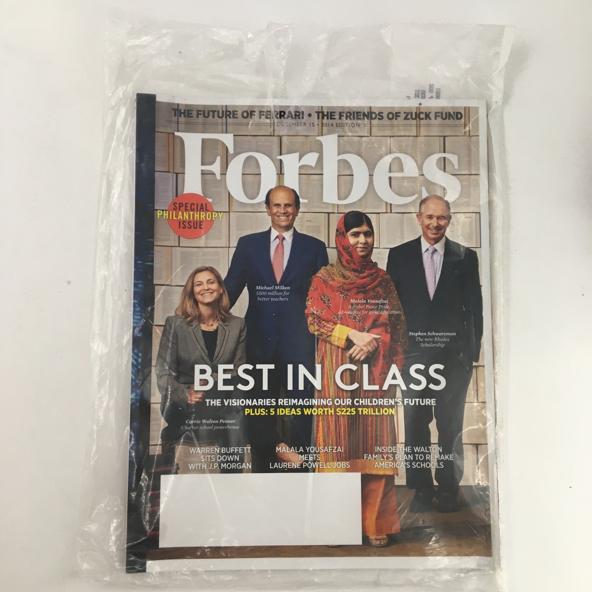 Forbes Magazine December 15 2014 Carrie Walton Penner & Michael Wilken Sealed VG