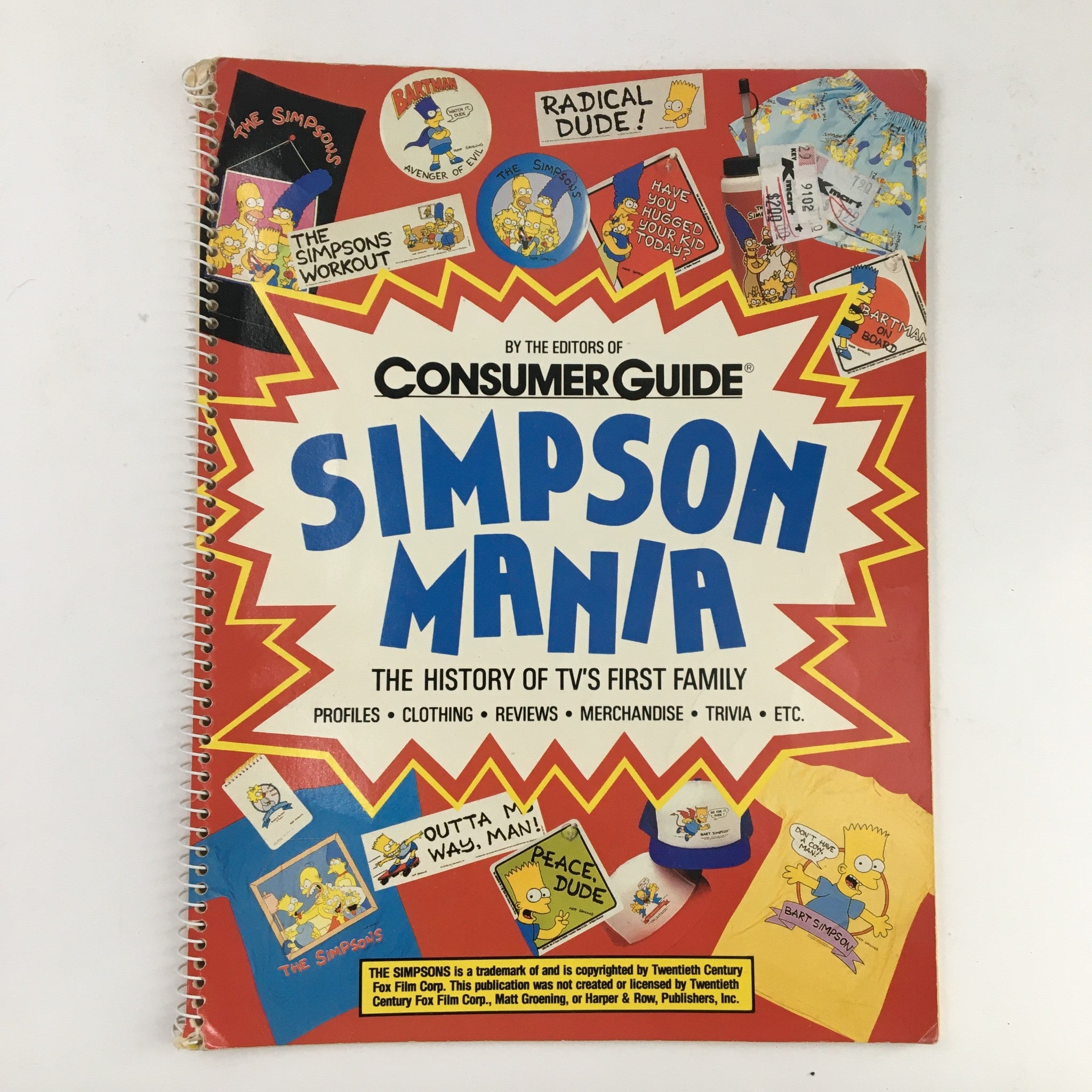 1990 Consumer Guide Presents Simpson Mania The History of TV's First Family