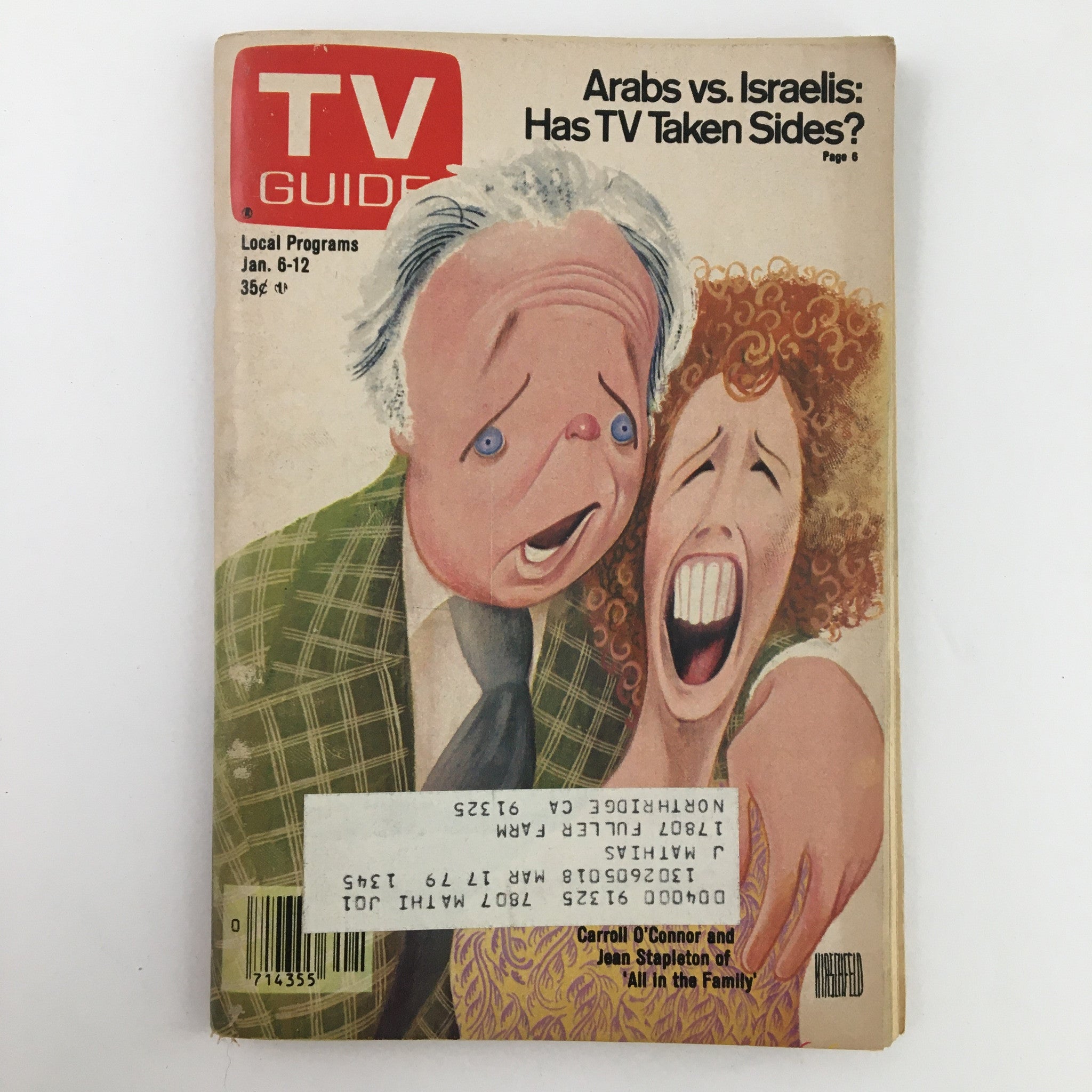 TV Guide Magazine January 6 1979 Carroll O'Connor Jean Stapleton L.A. Edition