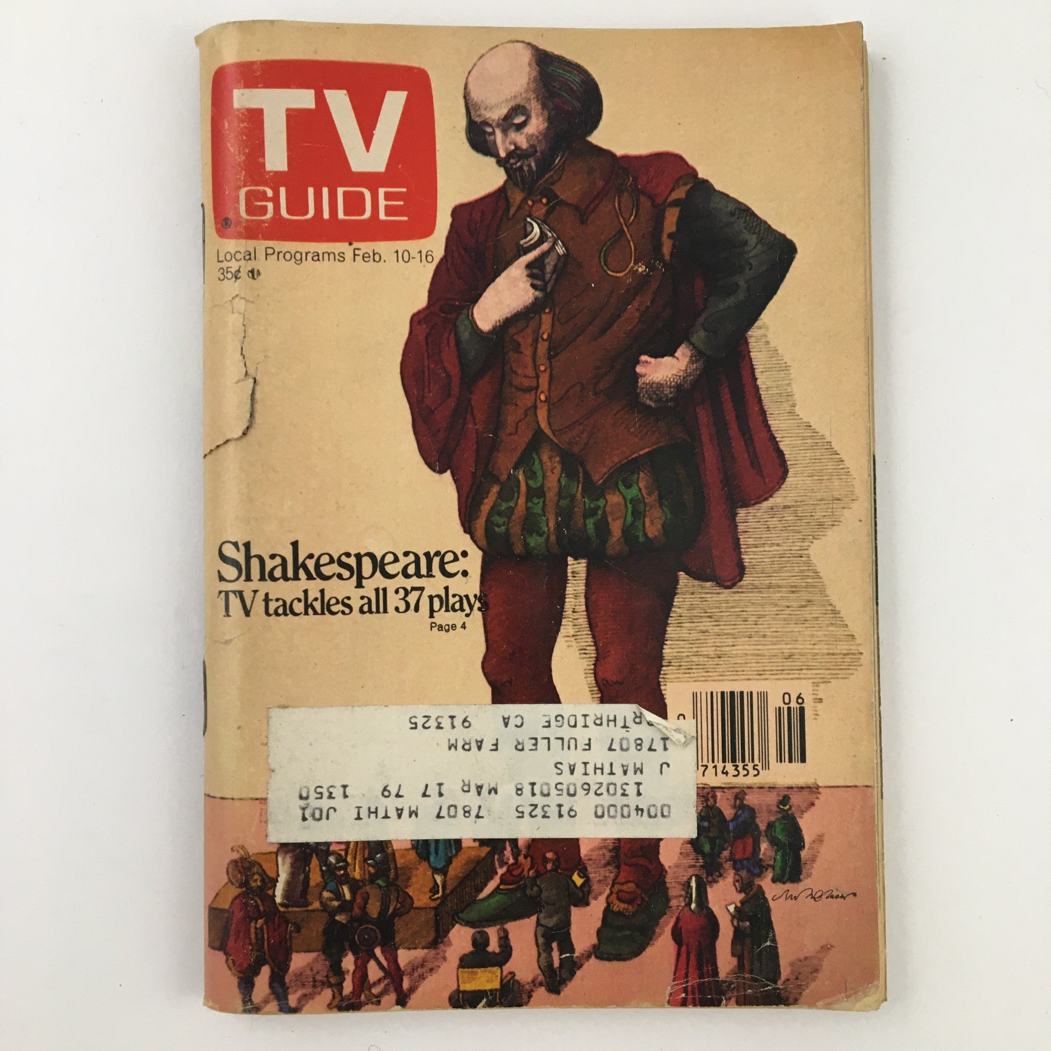 TV Guide Magazine February 10 1979 Shakespeare TV Tackle 37 Plays L.A. Edition