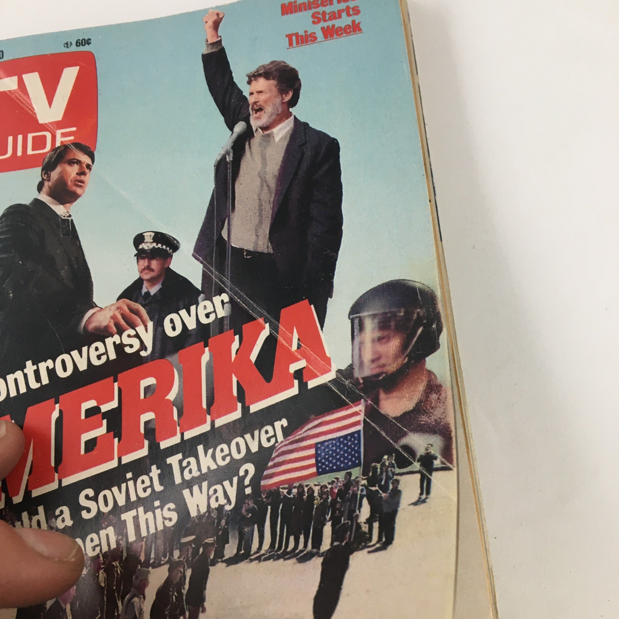 TV Guide Magazine February 14 1987 Controversy Over Amerika L.A. Edition