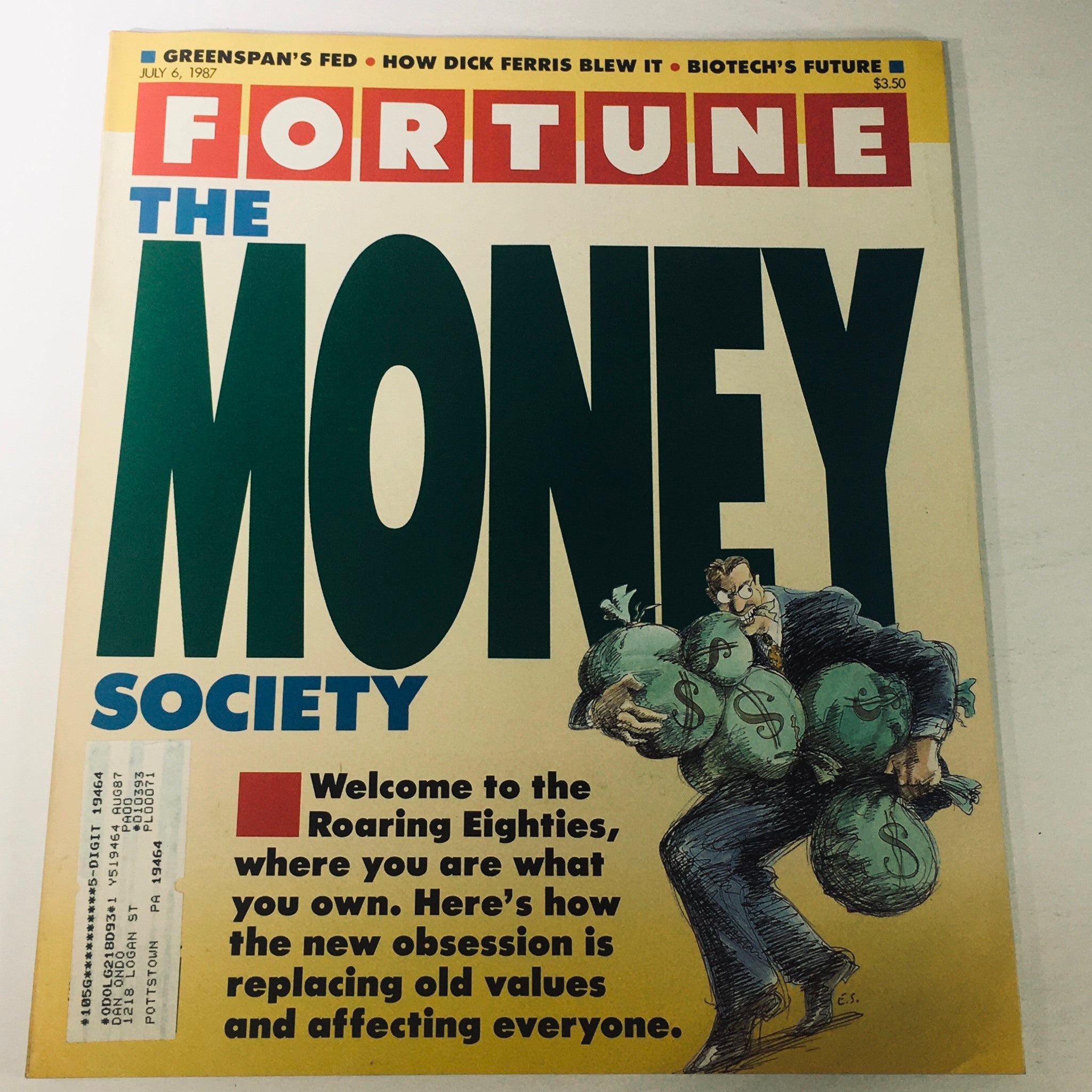 VTG Fortune Magazine July 6 1987 - How Dick Ferris Blew It / Biotech's Future