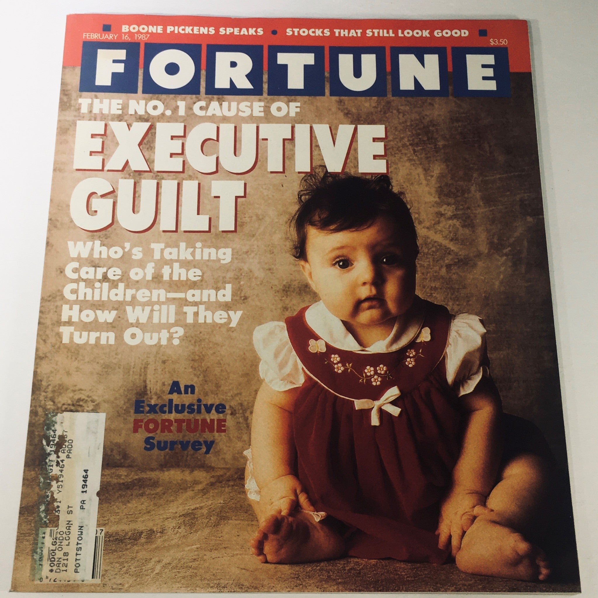 VTG Fortune Magazine February 16 1987 - The No. 1 Cause of Executive Guilt