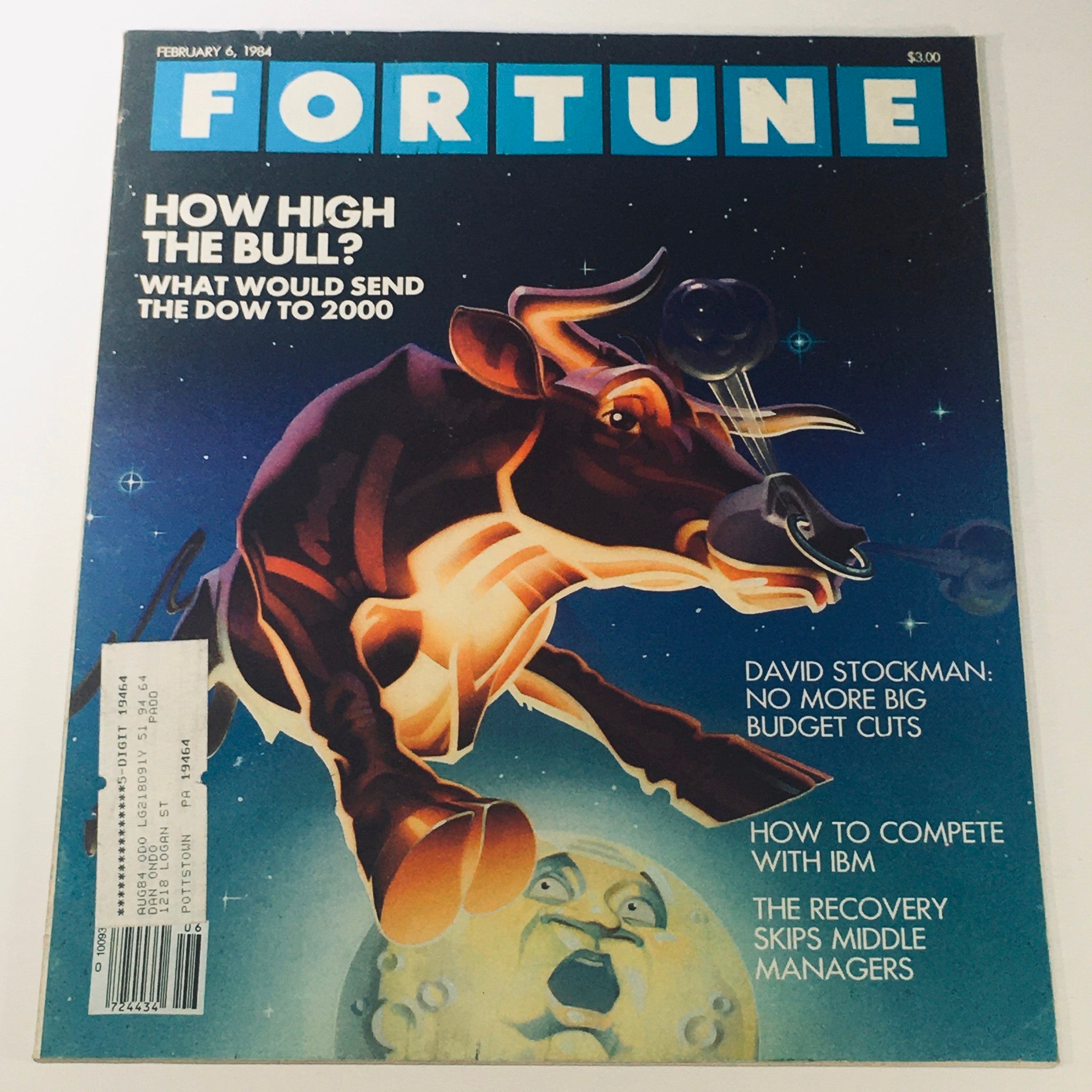 VTG Fortune Magazine February 6 1984 - David Stockman No More Big Budget Cuts