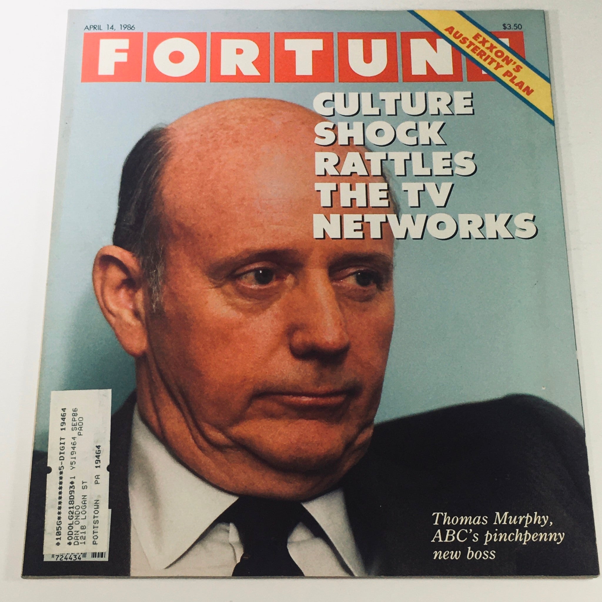 VTG Fortune Magazine April 14 1986 - ABC's Pinchpenny New Boss Thomas Murphy