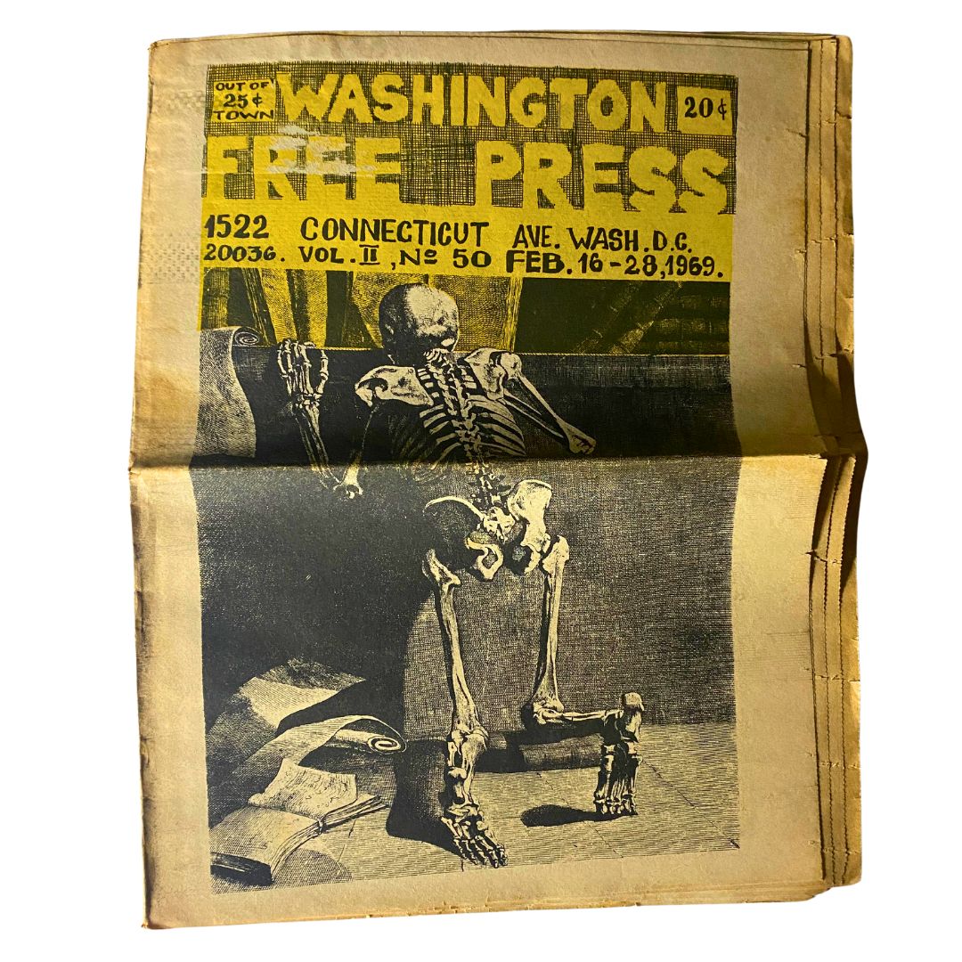 VTG Washington Free Press Newspaper February 16-28 1969 Vol 2 No. 50 GD Interior