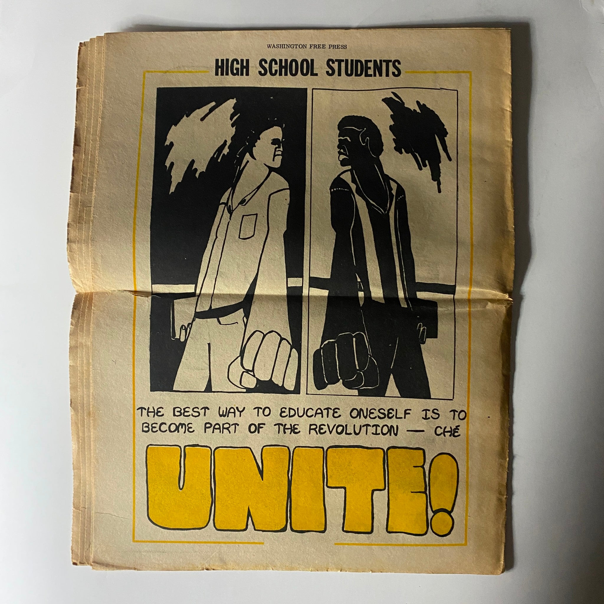 VTG Washington Free Press Newspaper February 16-28 1969 Vol 2 No. 50 GD Interior