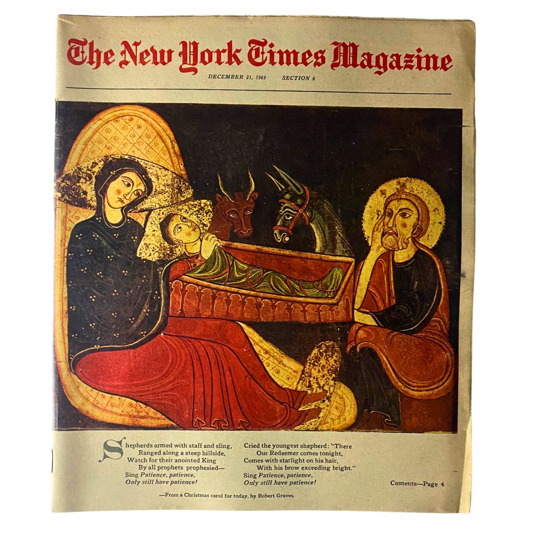 The New York Times Magazine December 21 1969 The Holy Family No Label