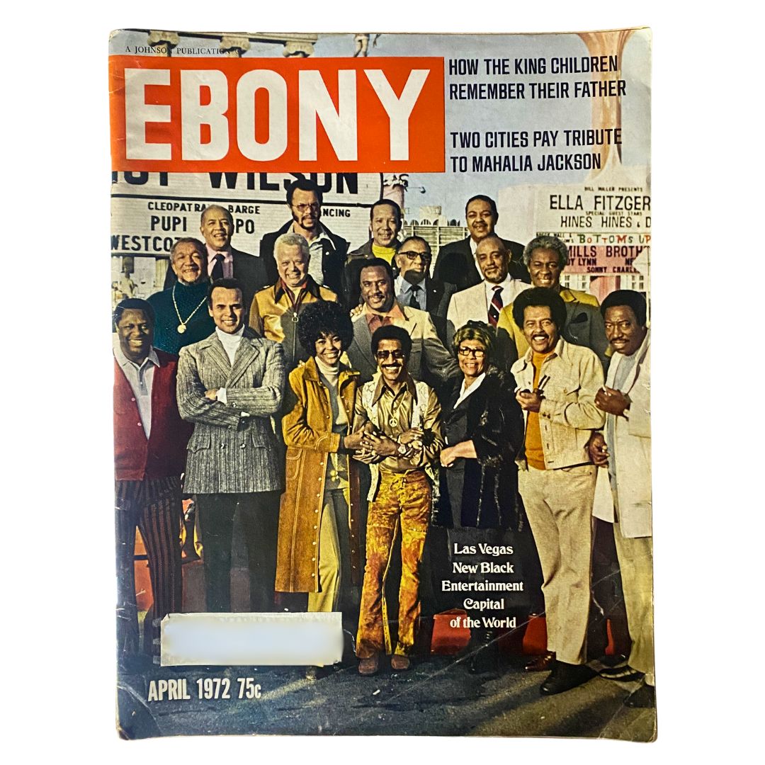 VTG Ebony Magazine April 1972 Vol 27 No. 6 Las Vegas New Black Entertainment