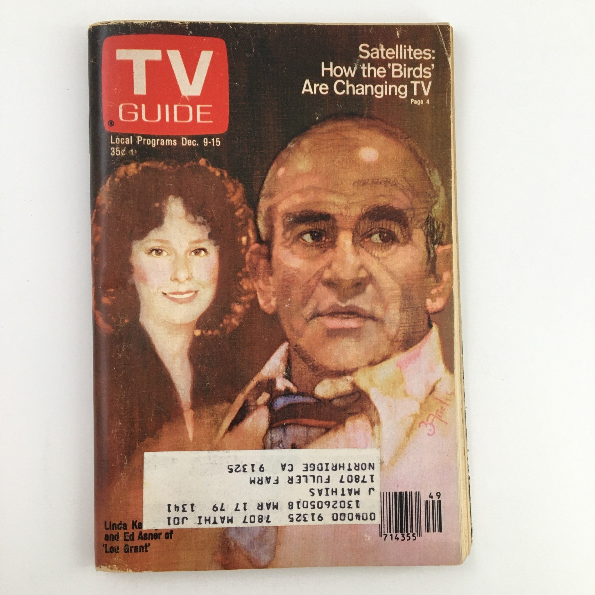 TV Guide Magazine December 9 1978 Linda Kelsey and Ed Asner L.A. Edition