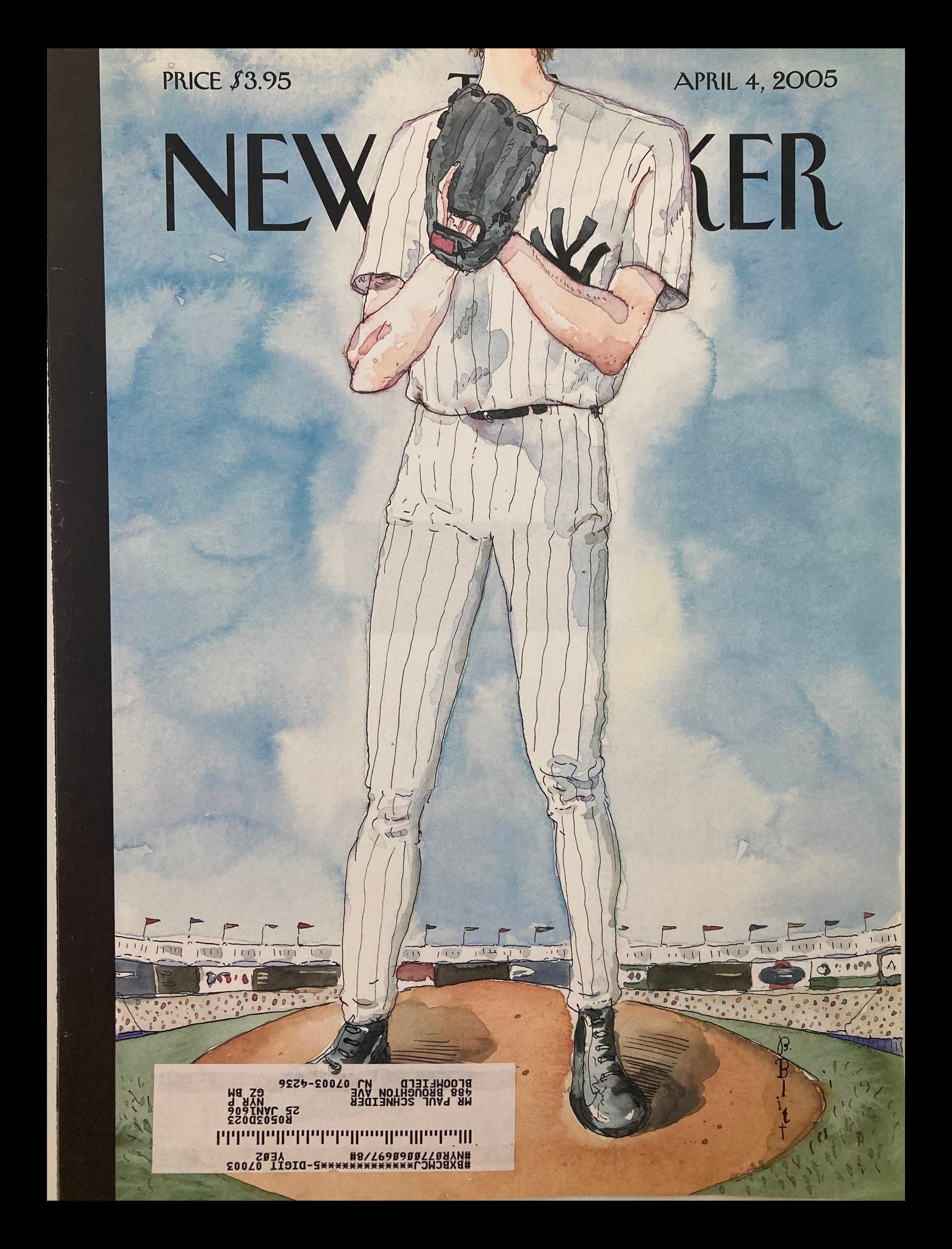 COVER ONLY The New Yorker April 4 2005 Over The Top by Barry Blitt