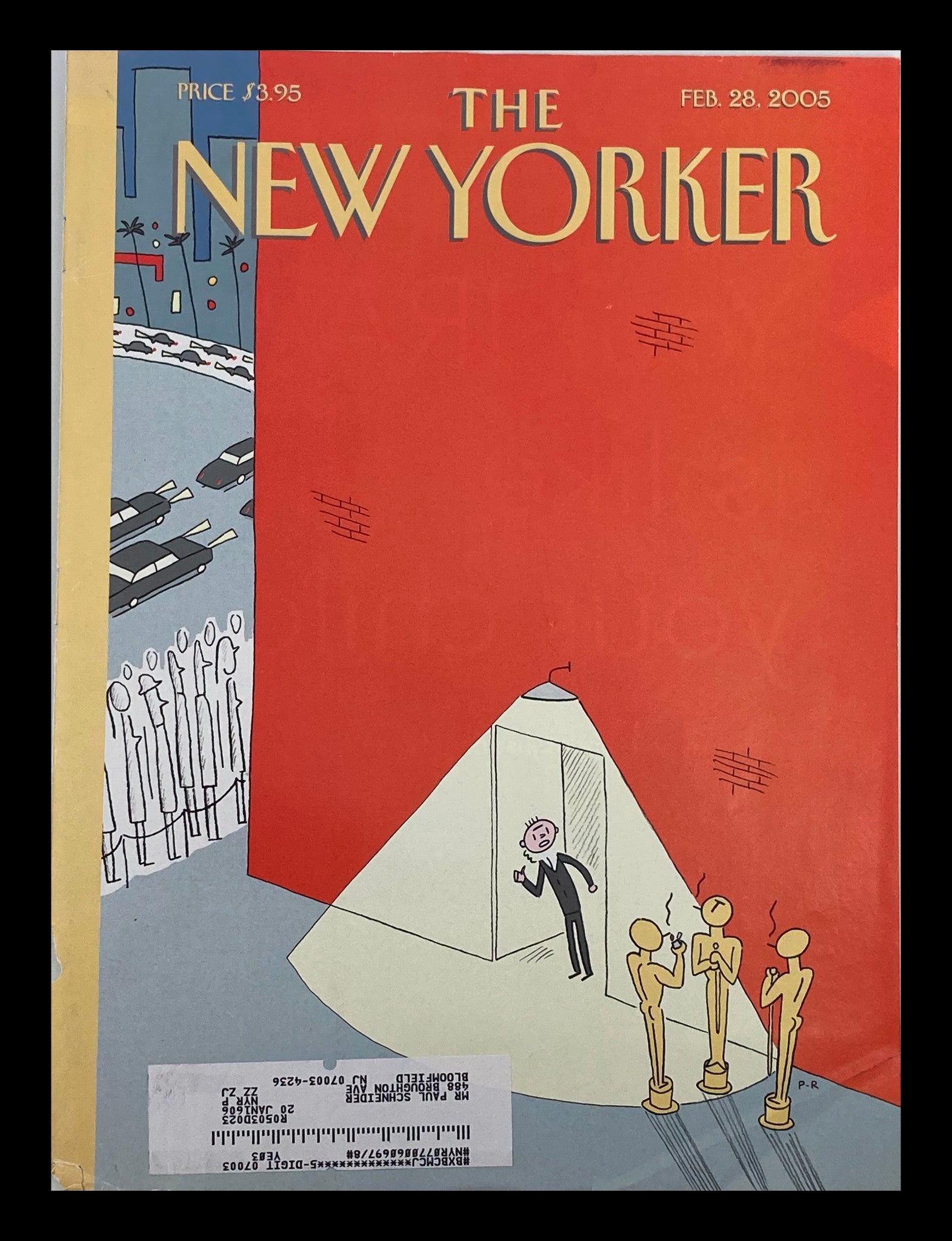 COVER ONLY The New Yorker February 28 2005 Backstage at Oscars by Philippe Roul