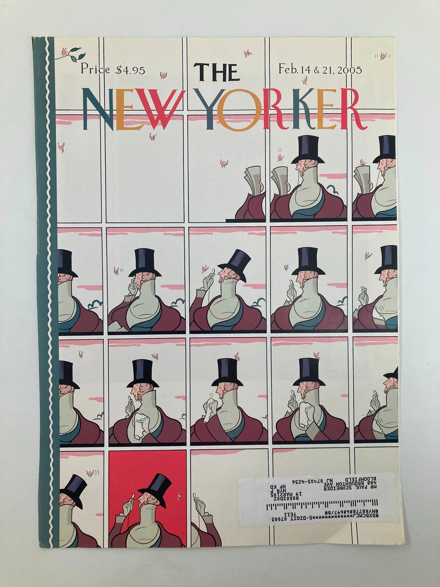 COVER ONLY The New Yorker February 14 2005 European Rules by Chris Ware