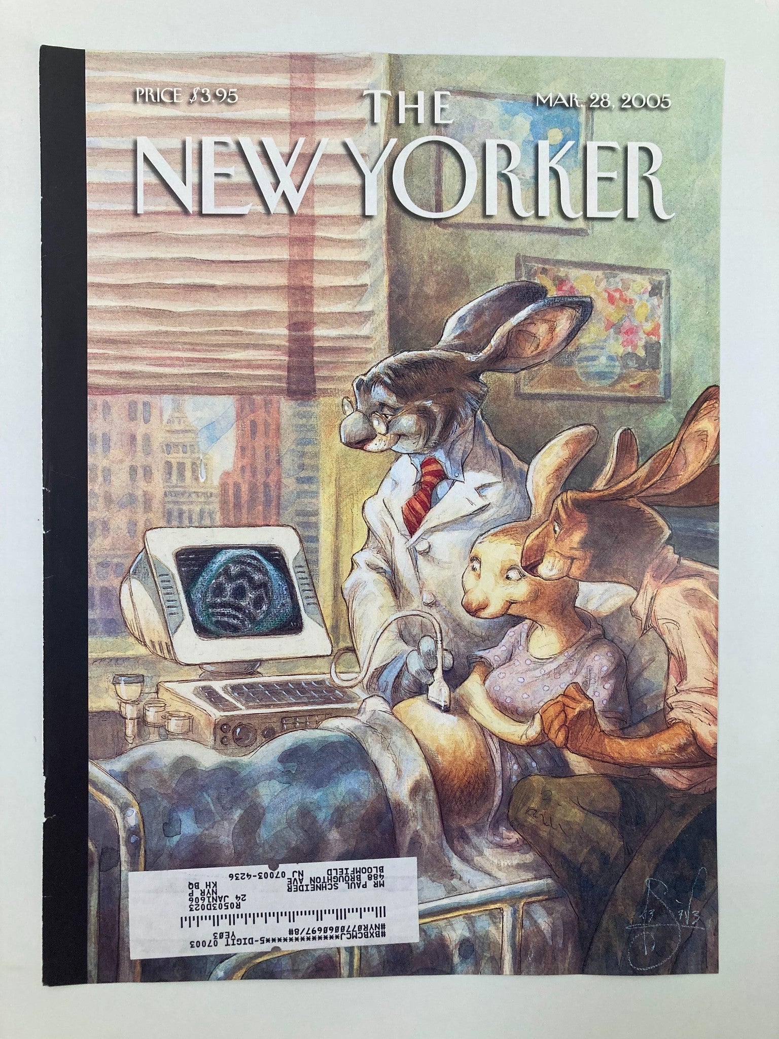 COVER ONLY The New Yorker March 28 2005 Trust Fund Truths by Peter de Seve