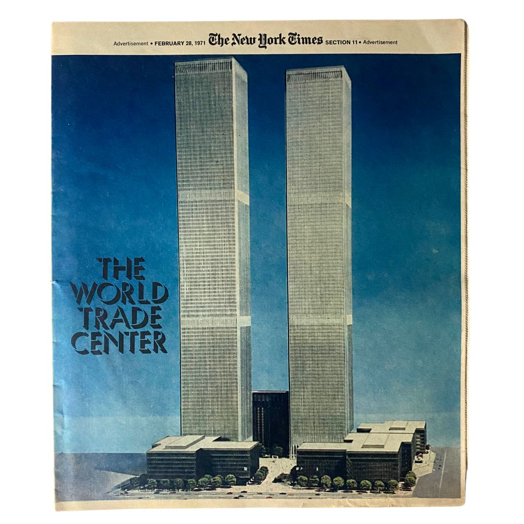 The New York Times Magazine February 28 1971 The World Trade Center No Label VG