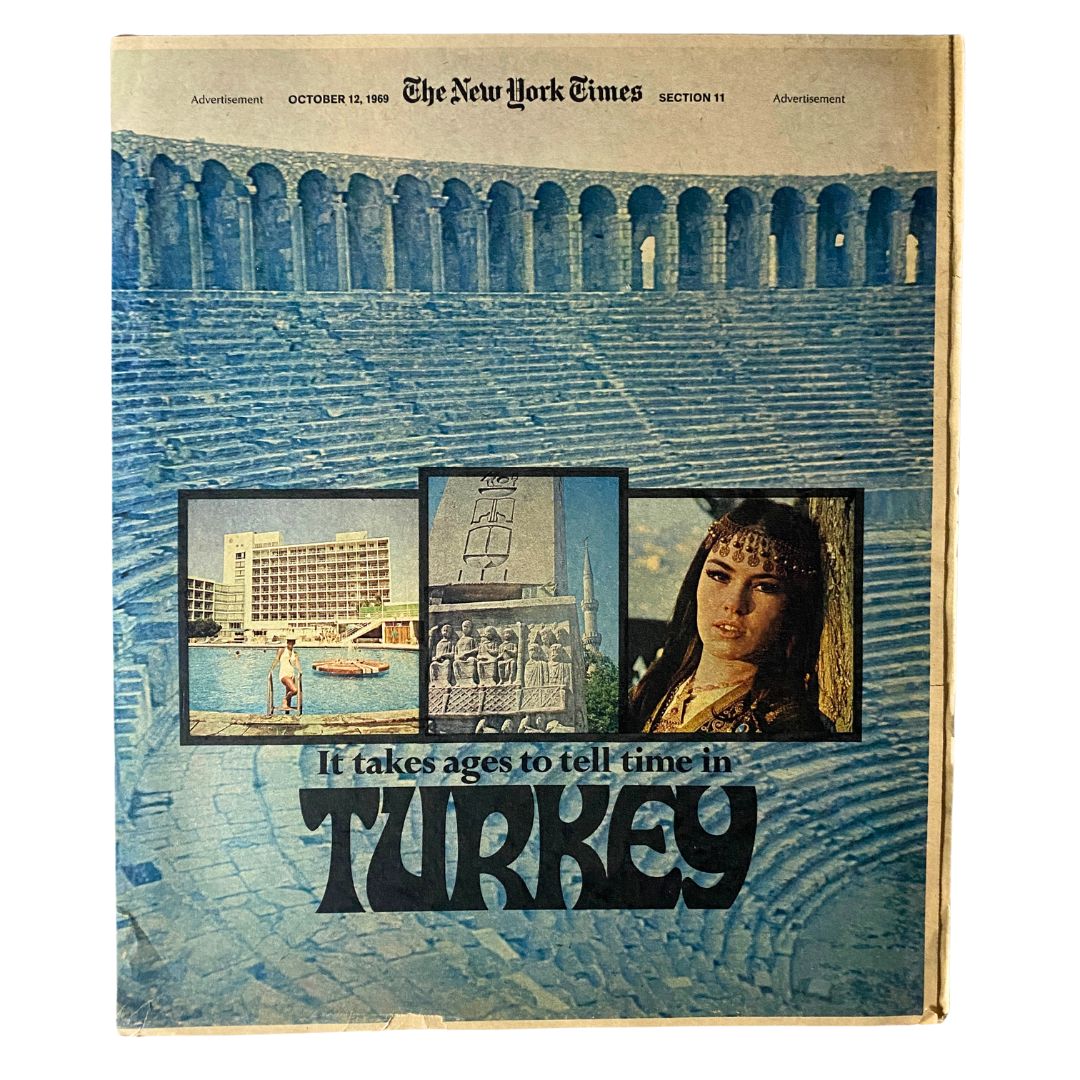 The New York Times Magazine October 12 1969 To Tell Time in Turkey No Label VG