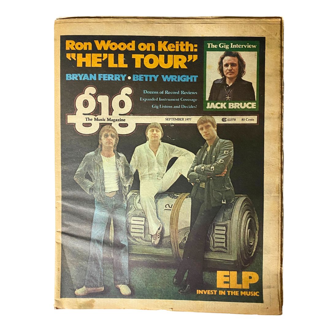 VTG Gig The Music Magazine September 1977 ELP Invest in the Music No Label