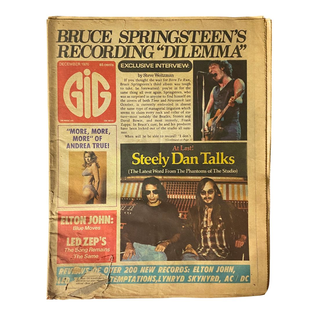 VTG Gig The Music Magazine December 1976 Steely Dan Talks GD Interior No Label