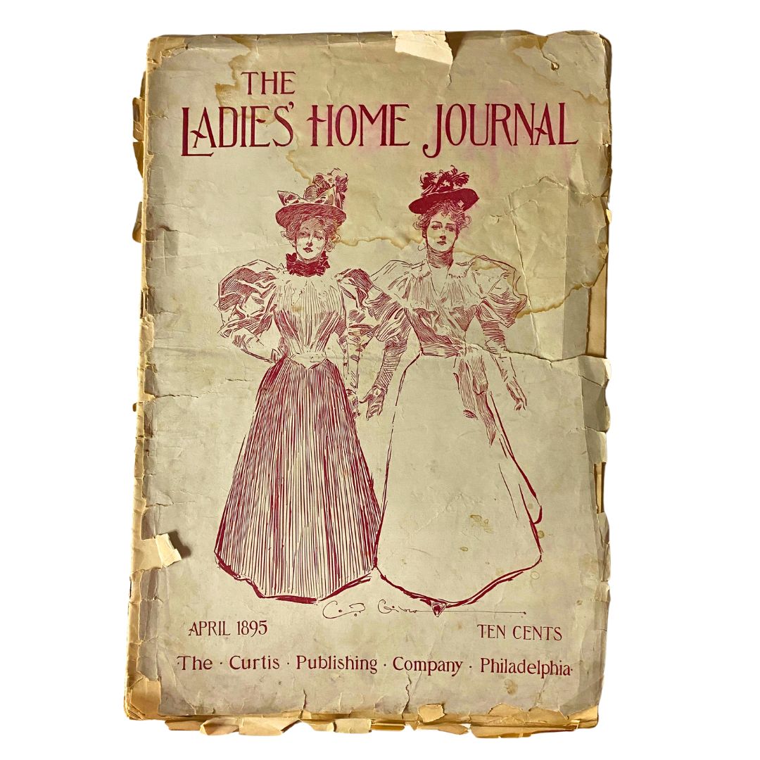 VTG The Ladies Home Journal Magazine April 1895 The First Flowers No Label