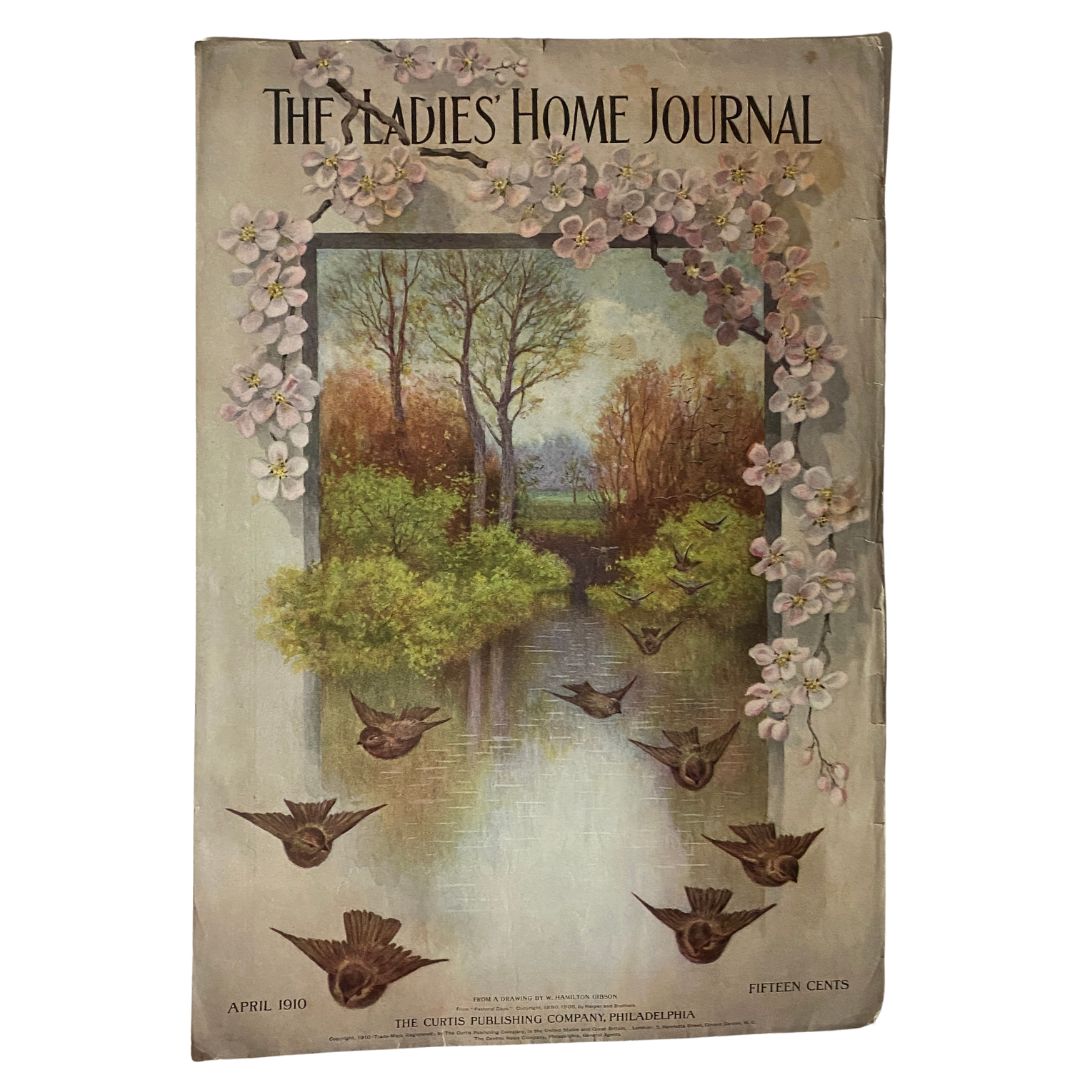 VTG The Ladies Home Journal Cover April 1910 Cream of Wheat No Label