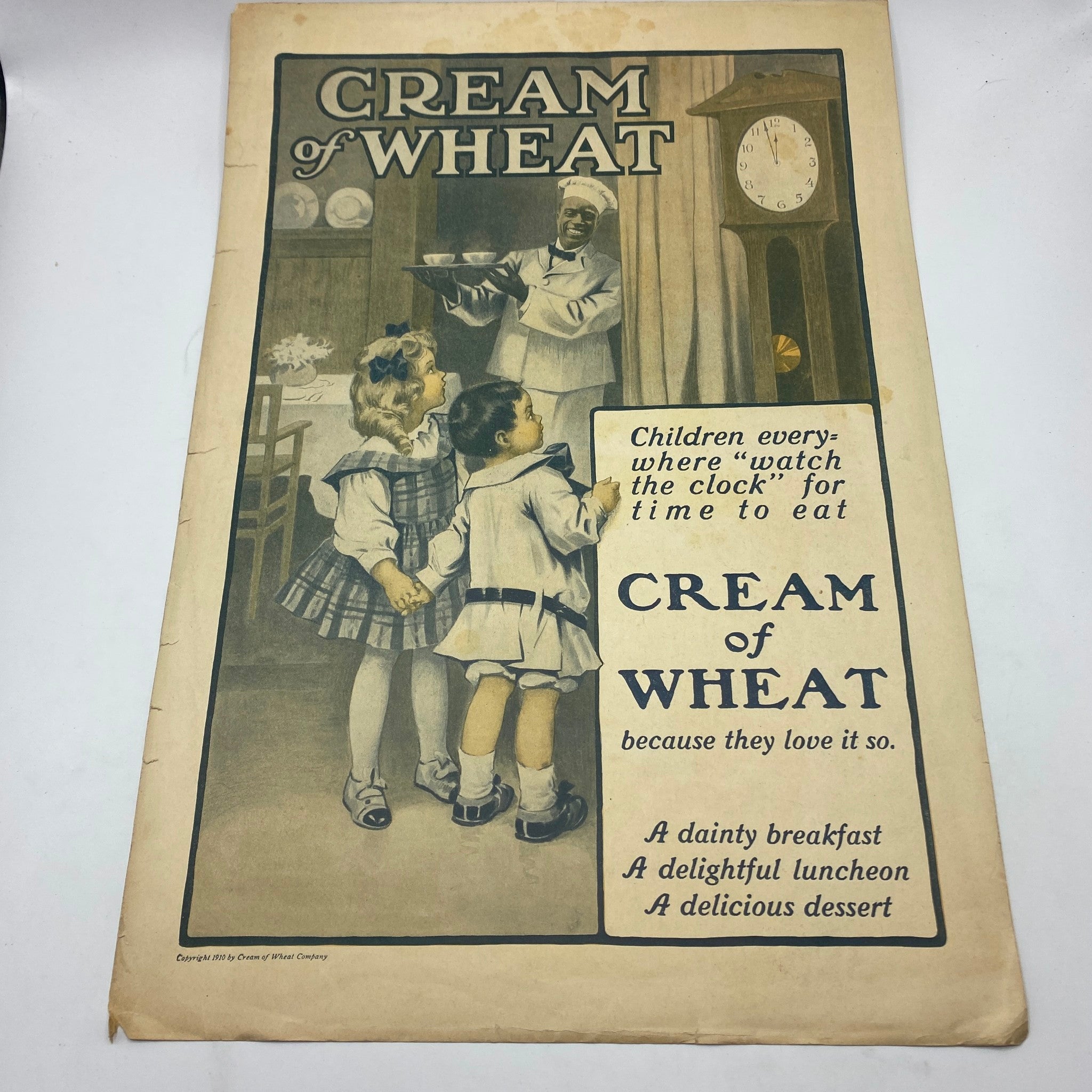 VTG The Ladies Home Journal Cover April 1910 Cream of Wheat No Label