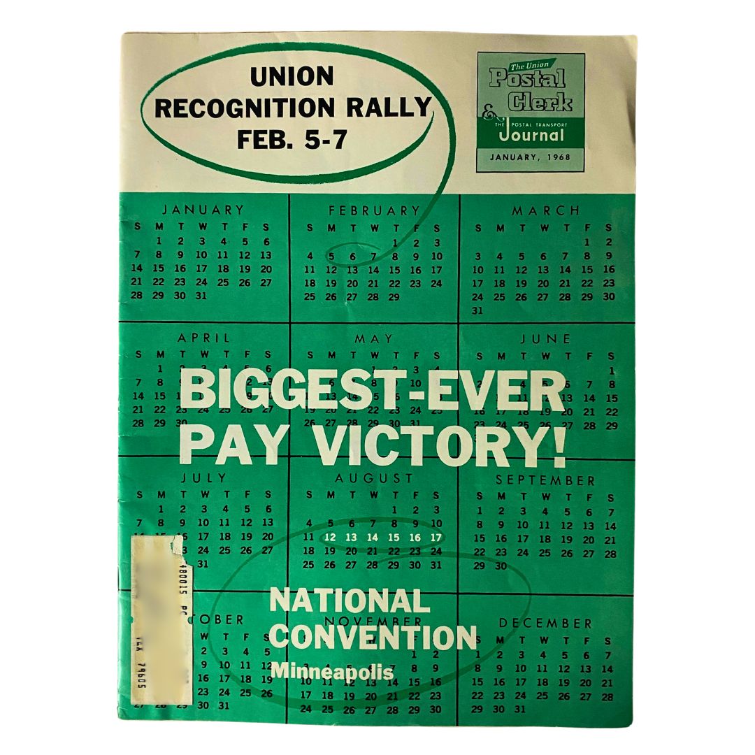 VTG The Union Postal Clerk Journal January 1968 Biggest-Ever Pay Victory