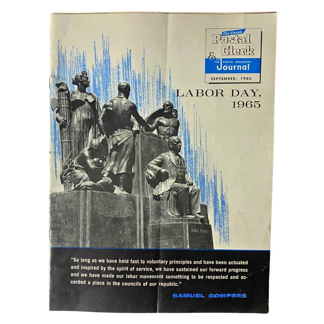 VTG The Union Postal Clerk Journal September 1965 Samuel Gompers Labor Day
