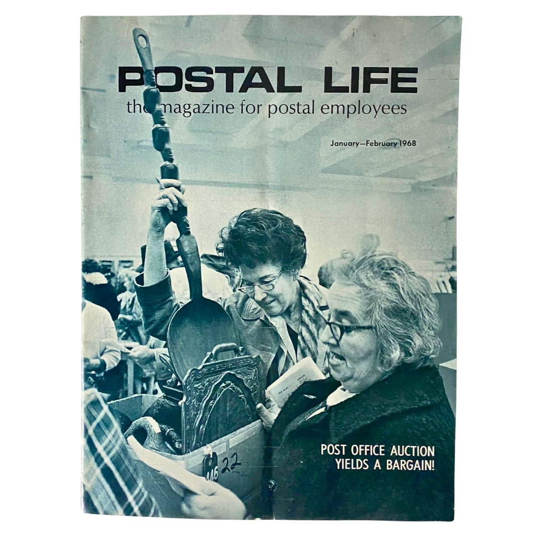 VTG Postal Life Magazine January 1968 Post Office Auction Yields a Bargain