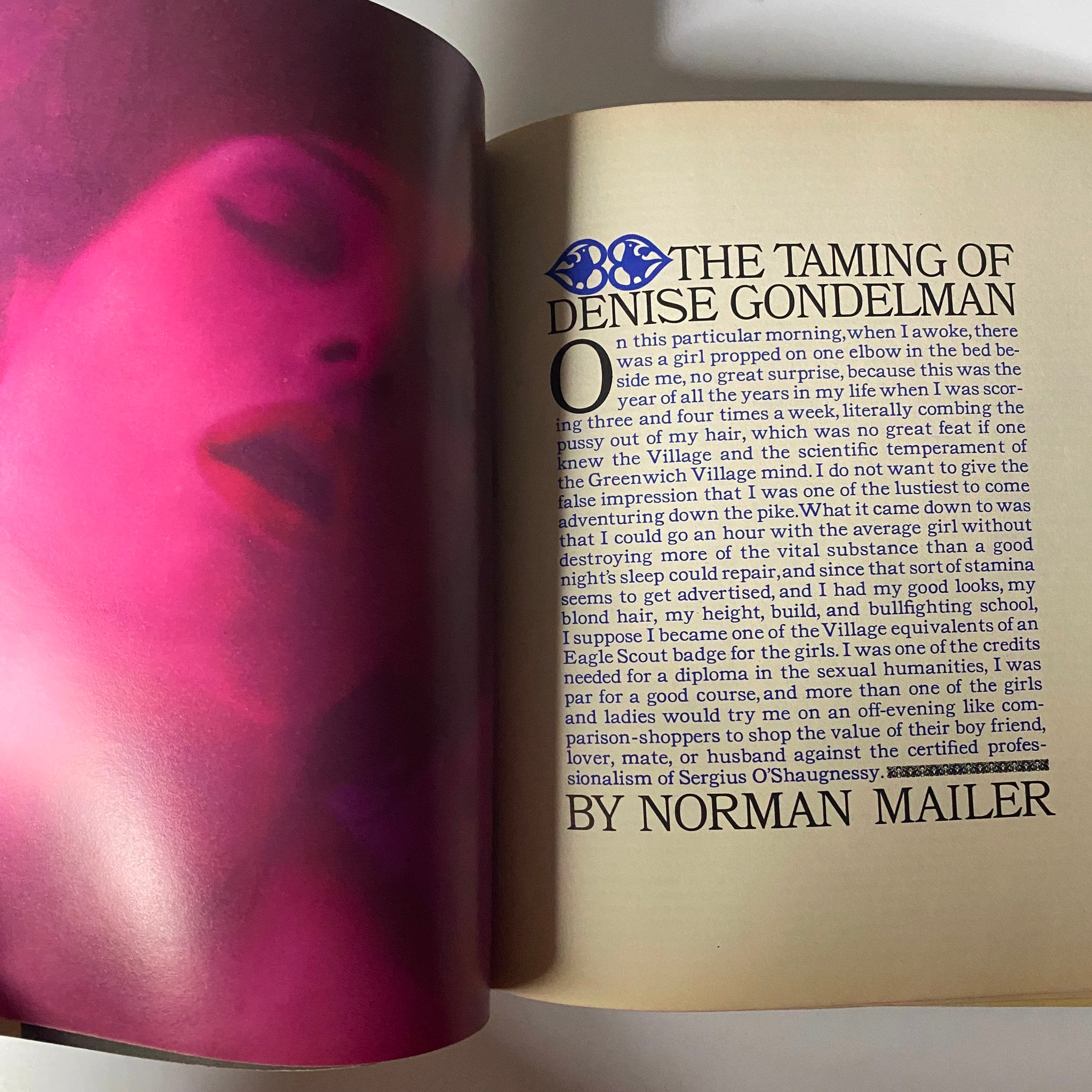 Avant Garde Magazine May 1968 #3 with text from 'The Taming of Denise Gondelman' by Norman Mailer, highlighting provocative fiction and commentary of the era.