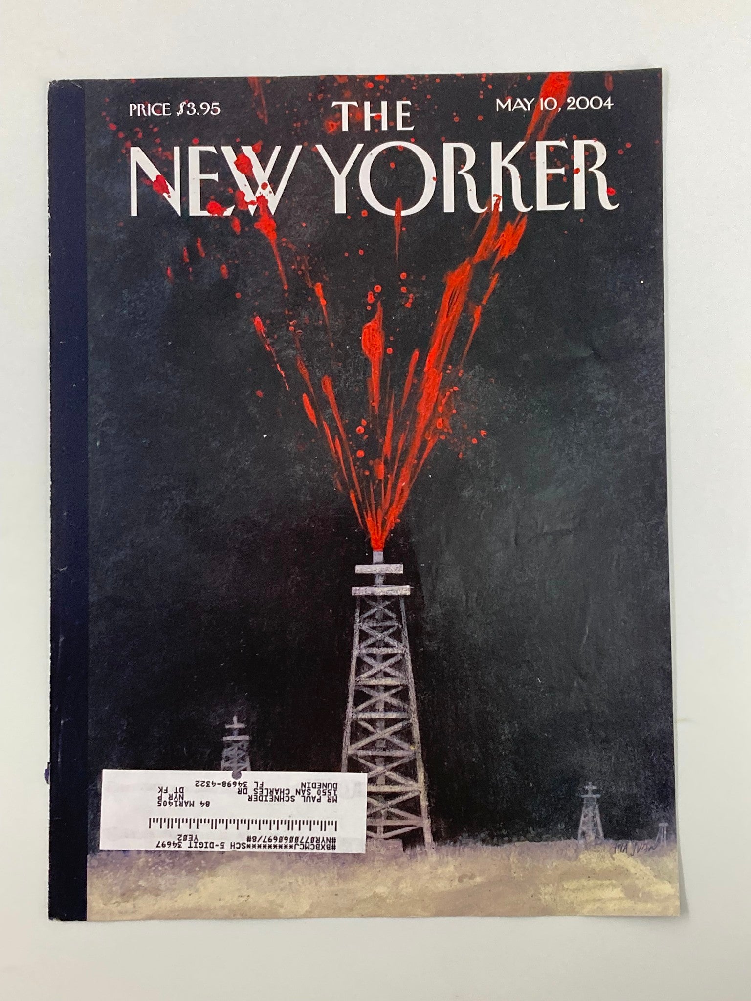 COVER ONLY The New Yorker May 10 2004 Open Wound by Ana Juan